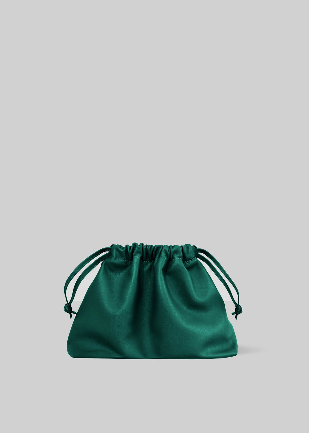 Morgan Faux Leather Small Pouch - Green