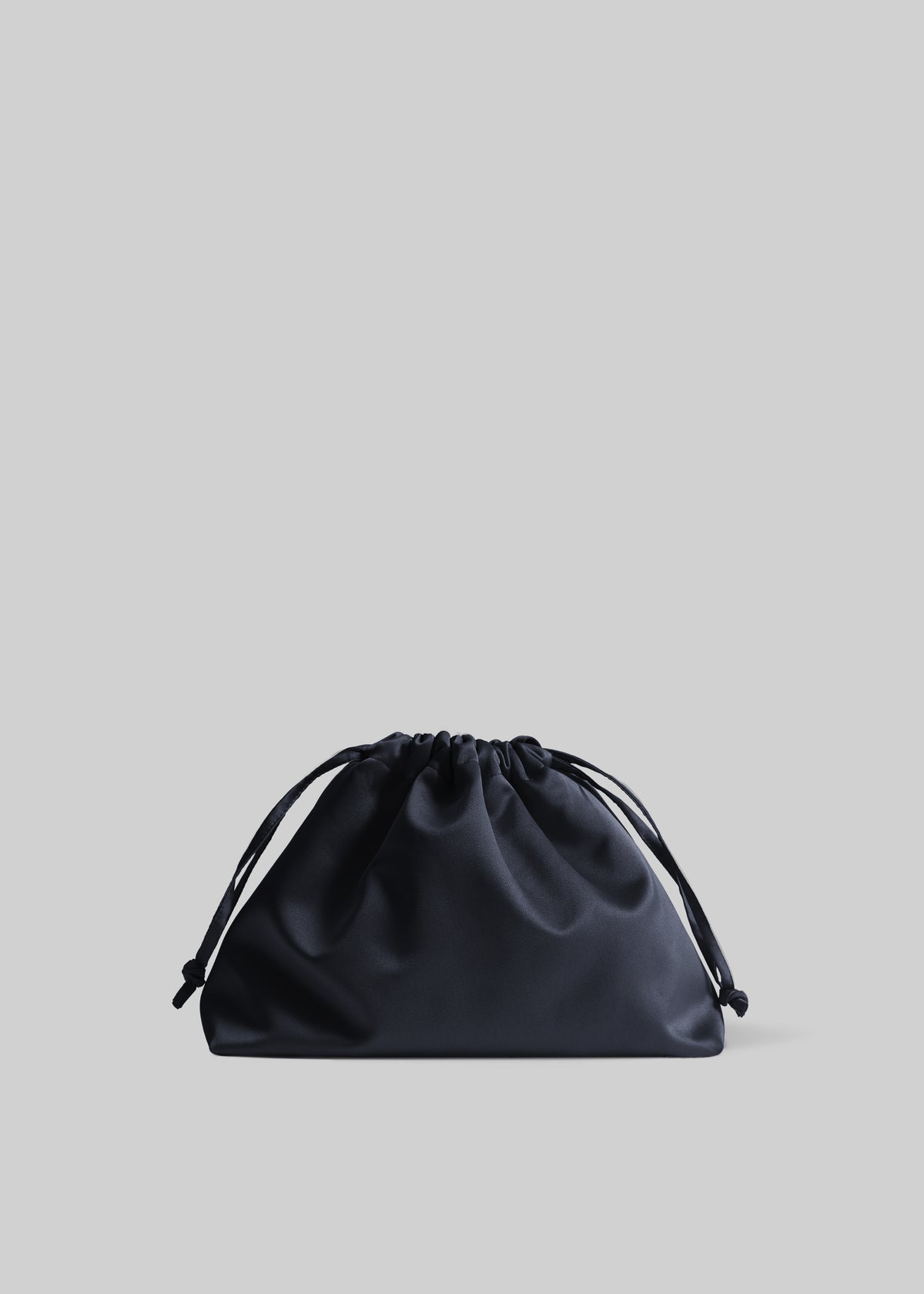 Morgan Satin Small Pouch - Black - 2