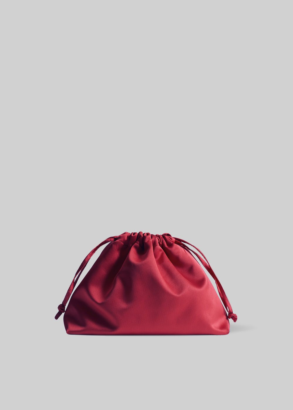 Petite pochette Morgan en satin - Bordeaux