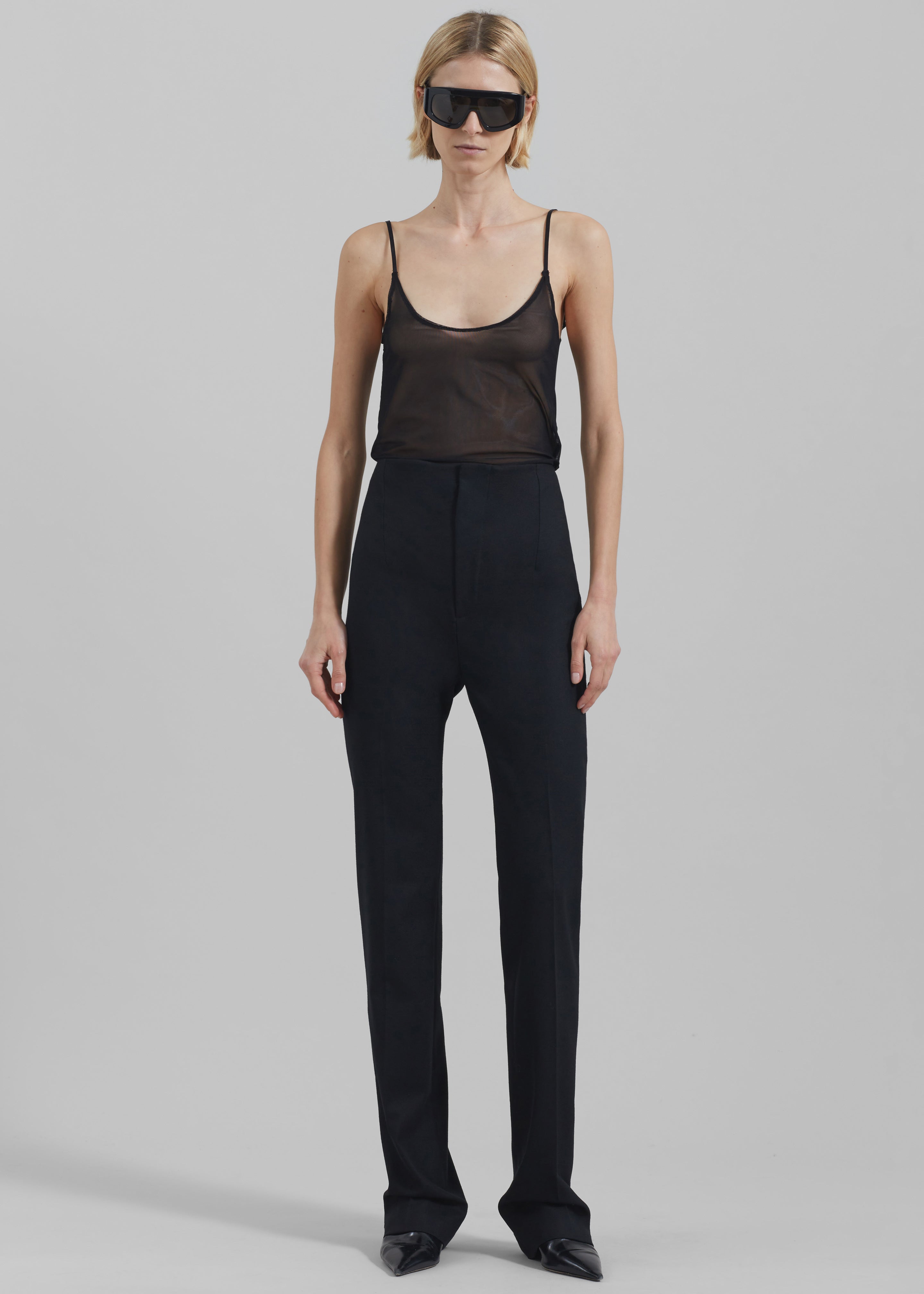 Ziggy Long Leather Pants - Black – Frankie Shop Europe