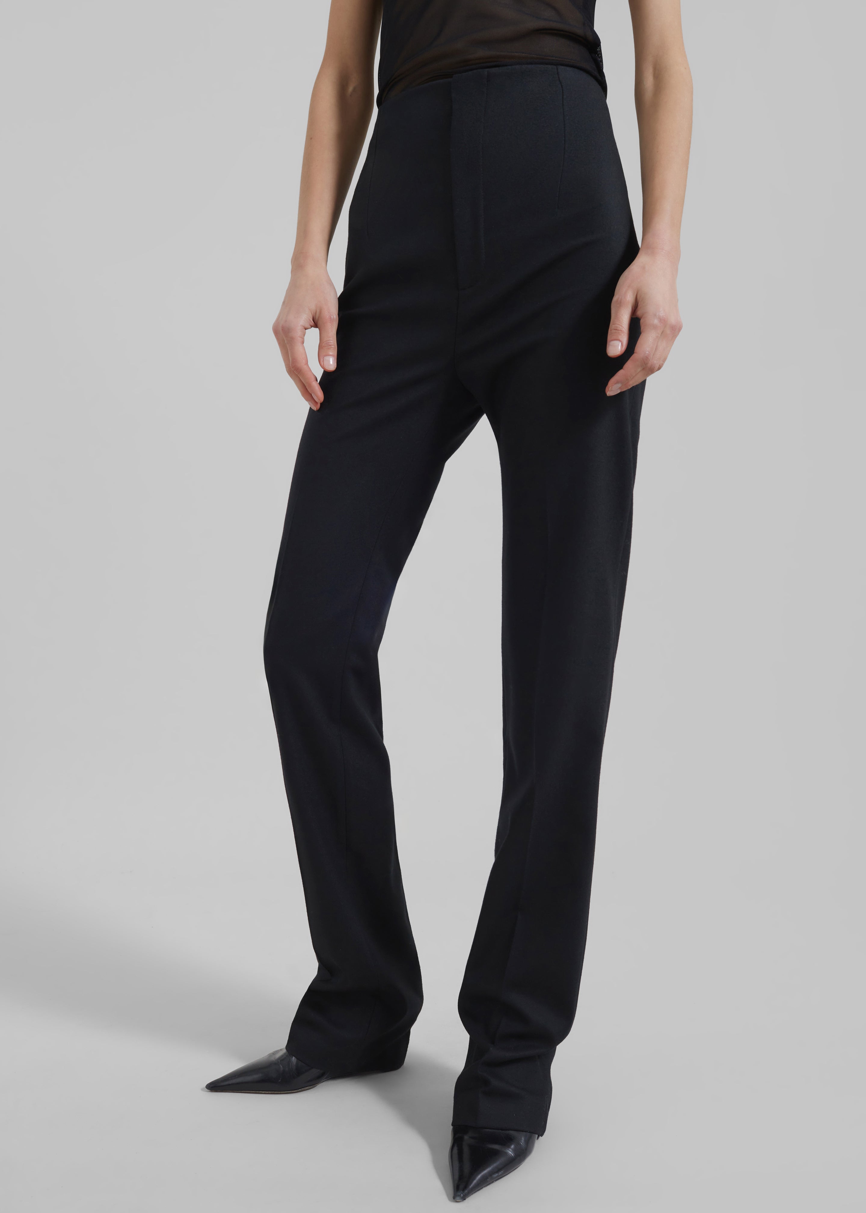 Long black trousers best sale