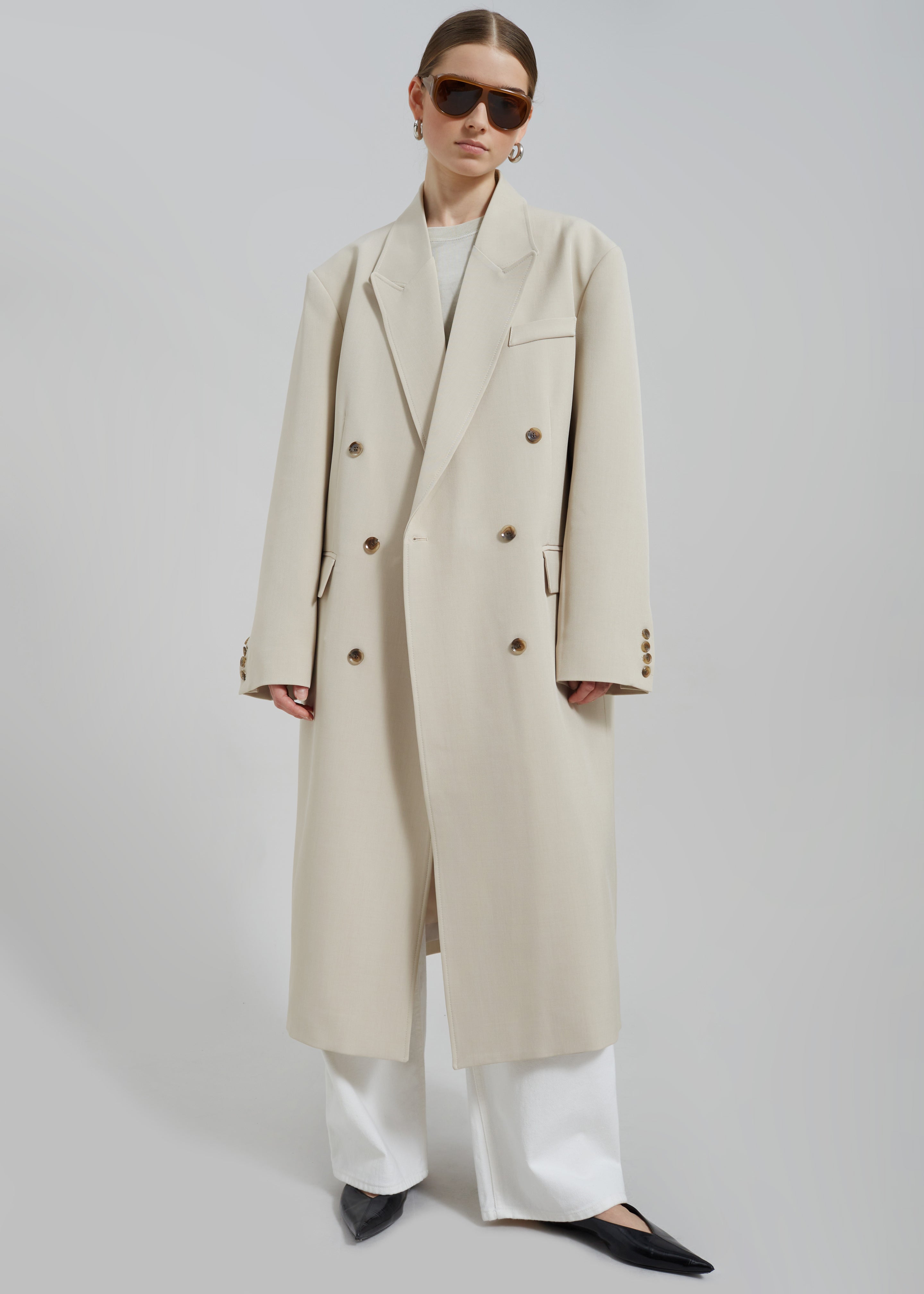 Nadetta Coat - Beige – Frankie Shop Europe