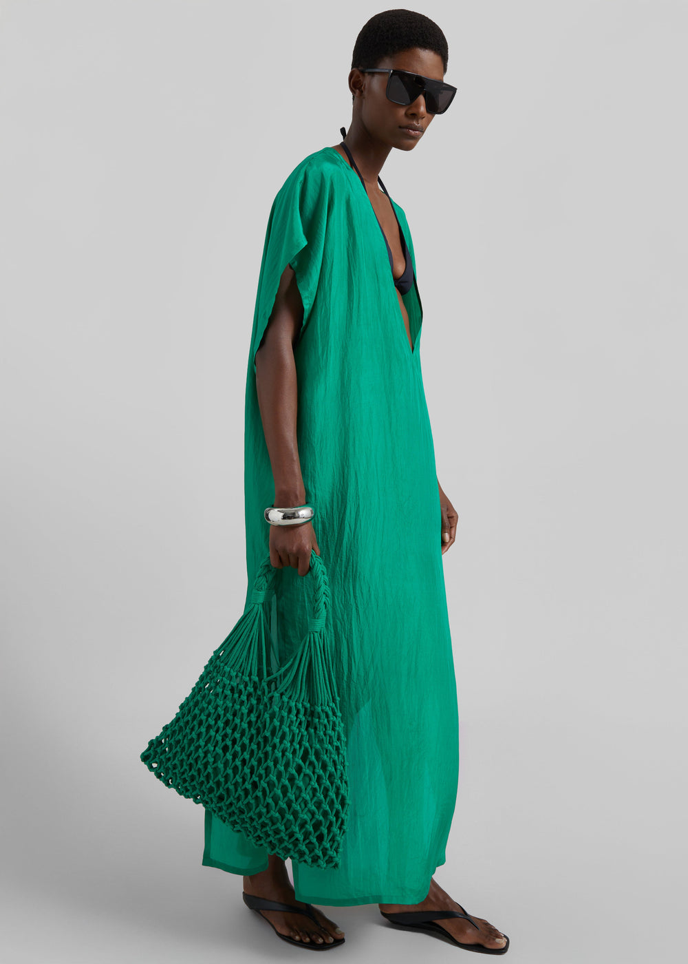Naia Macrame Bag - Green - 1