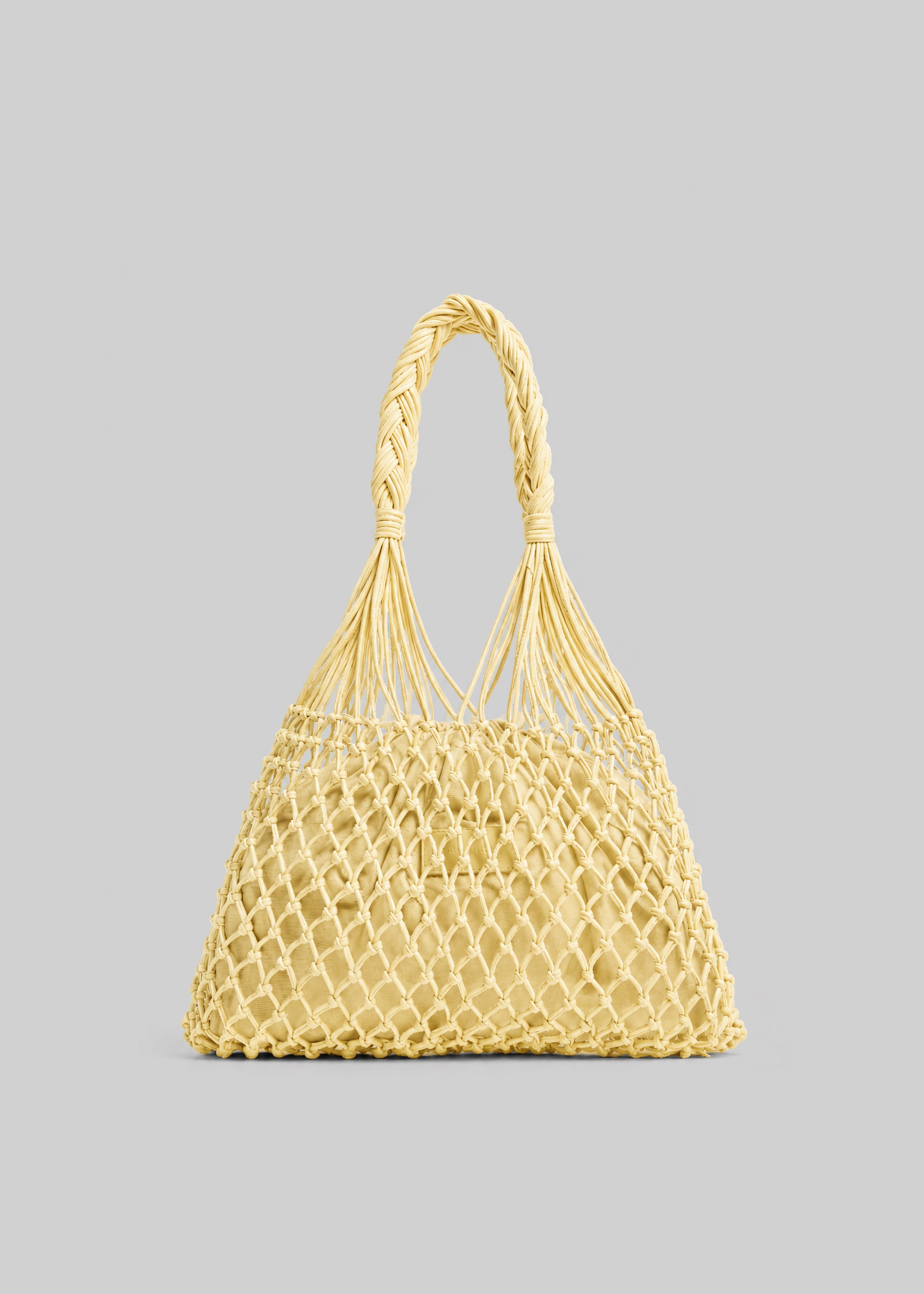 Naia Macrame Bag - Pale Yellow - 1