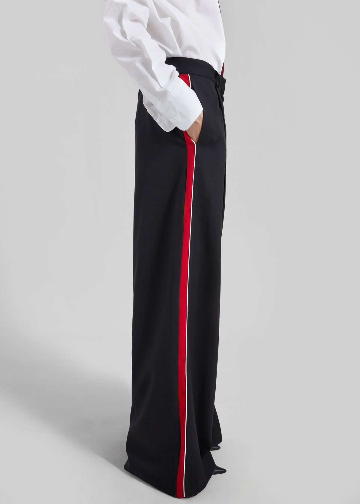 Nairn Contrast Stripe Pants - Black - 6