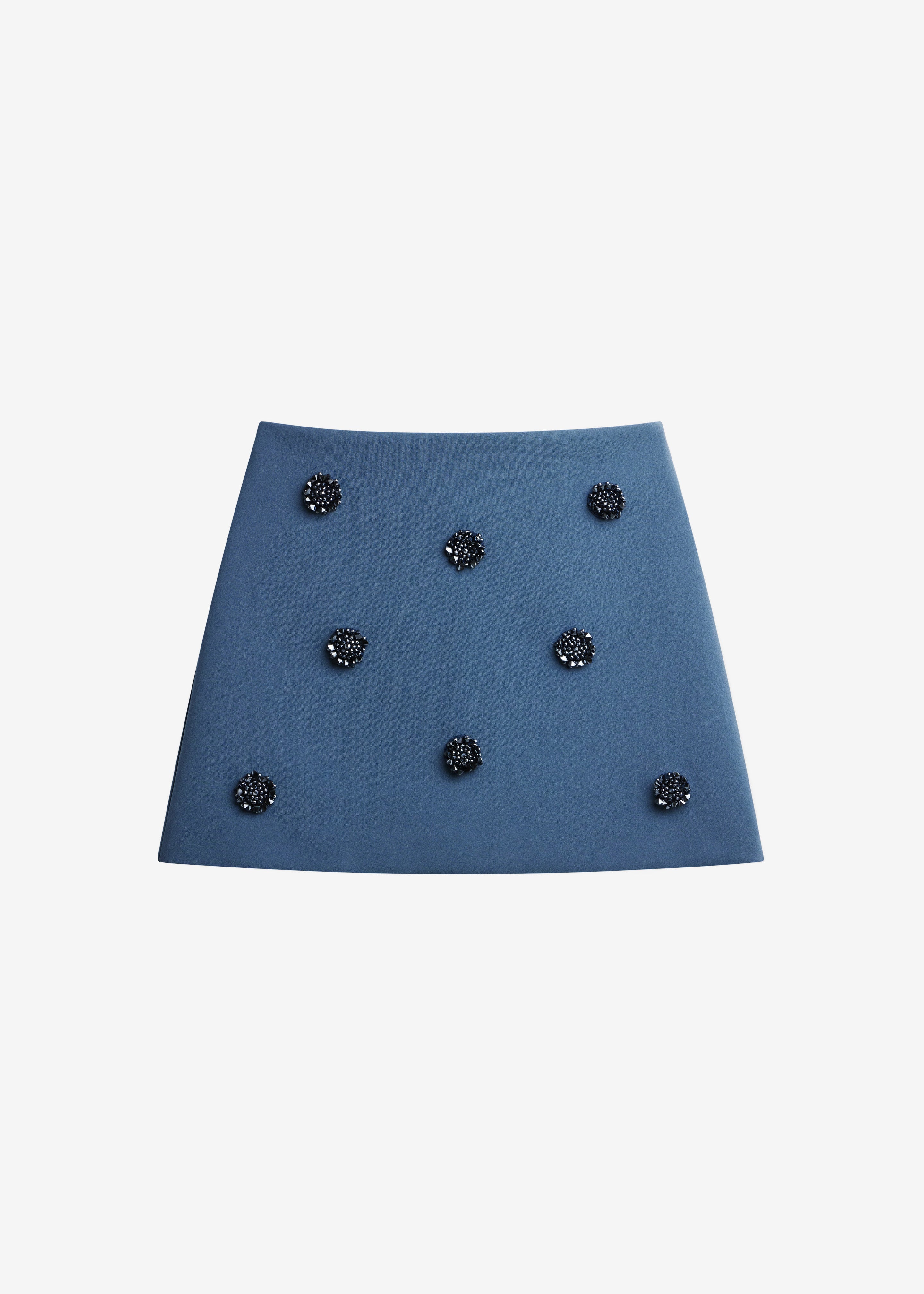 Nancy Embellished Mini Skirt - Blue - 6