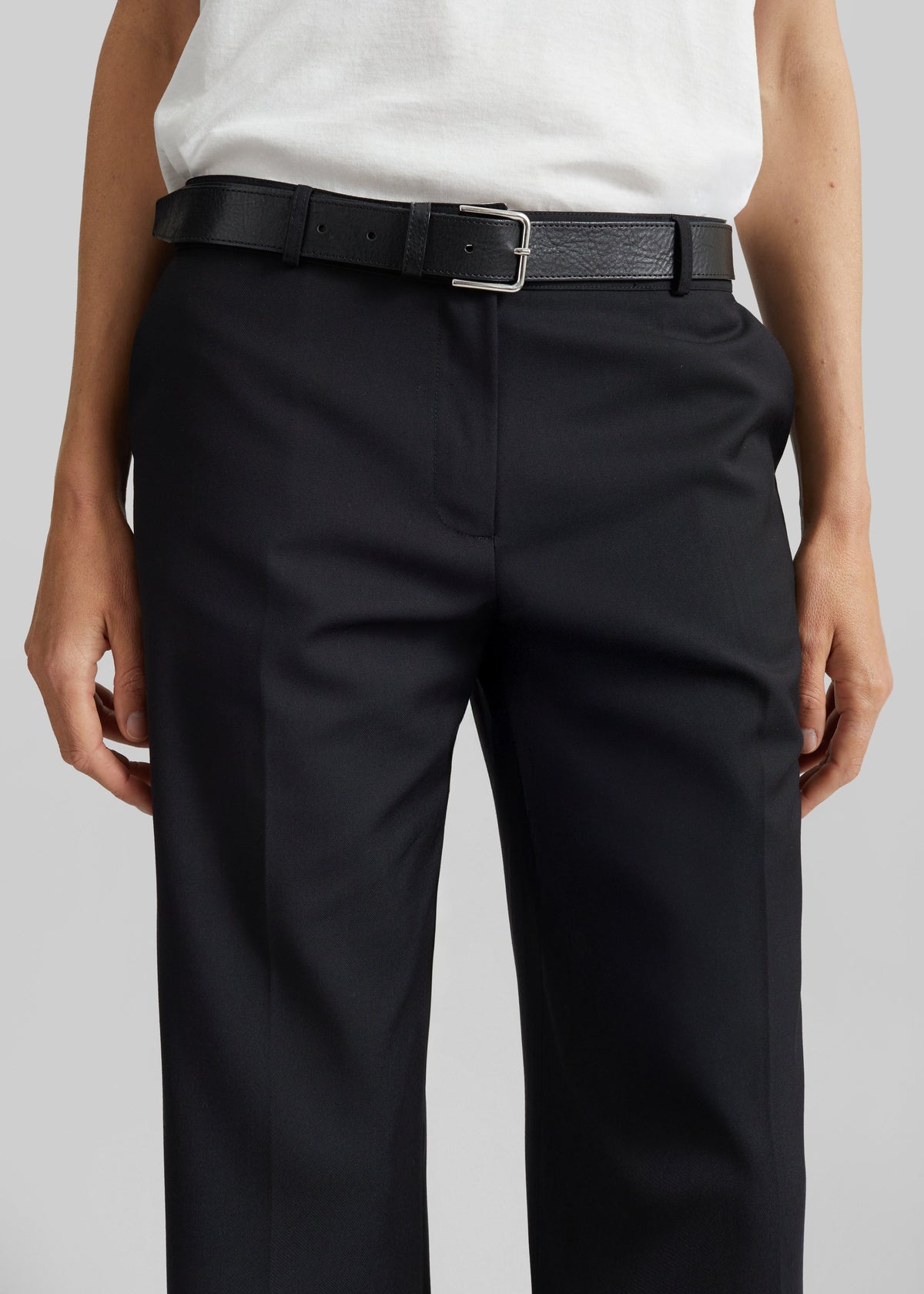 Nantes Straight Trousers - Black - 6