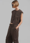 Narci Boxy Vest - Brown