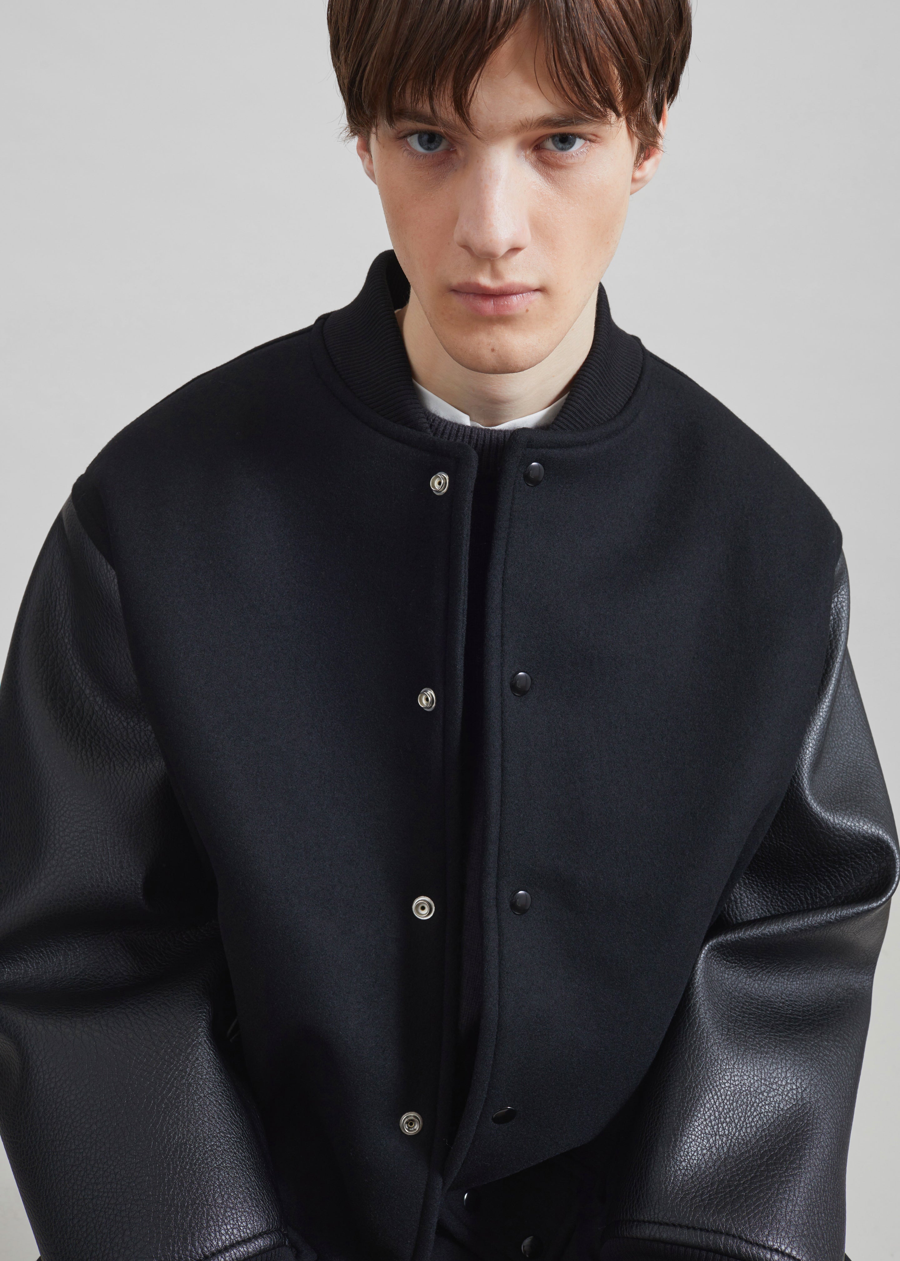 Kerava Oversized Bomber Jacket - Black - 2