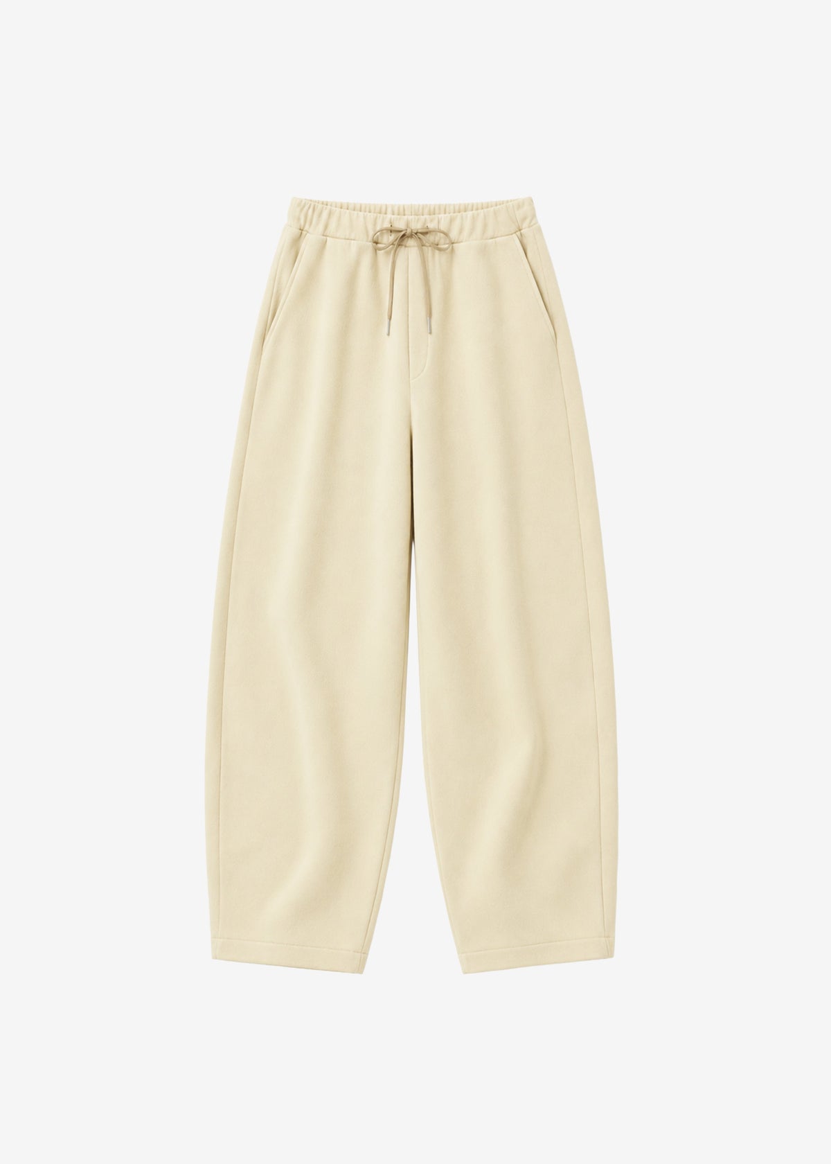 Nas Barrel Leg Sweatpants - Beige - 7