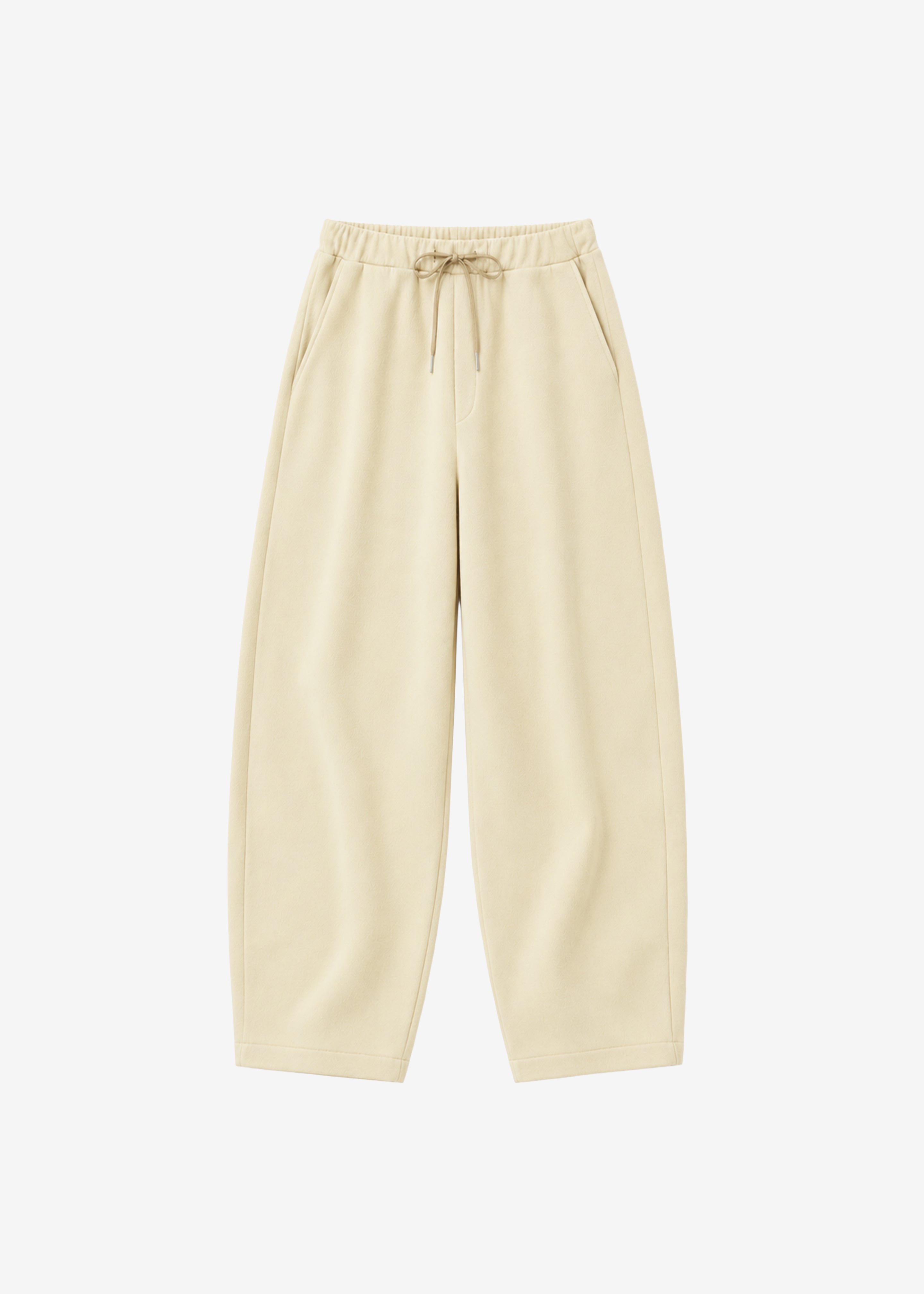 Nas Barrel Leg Sweatpants - Beige - 7
