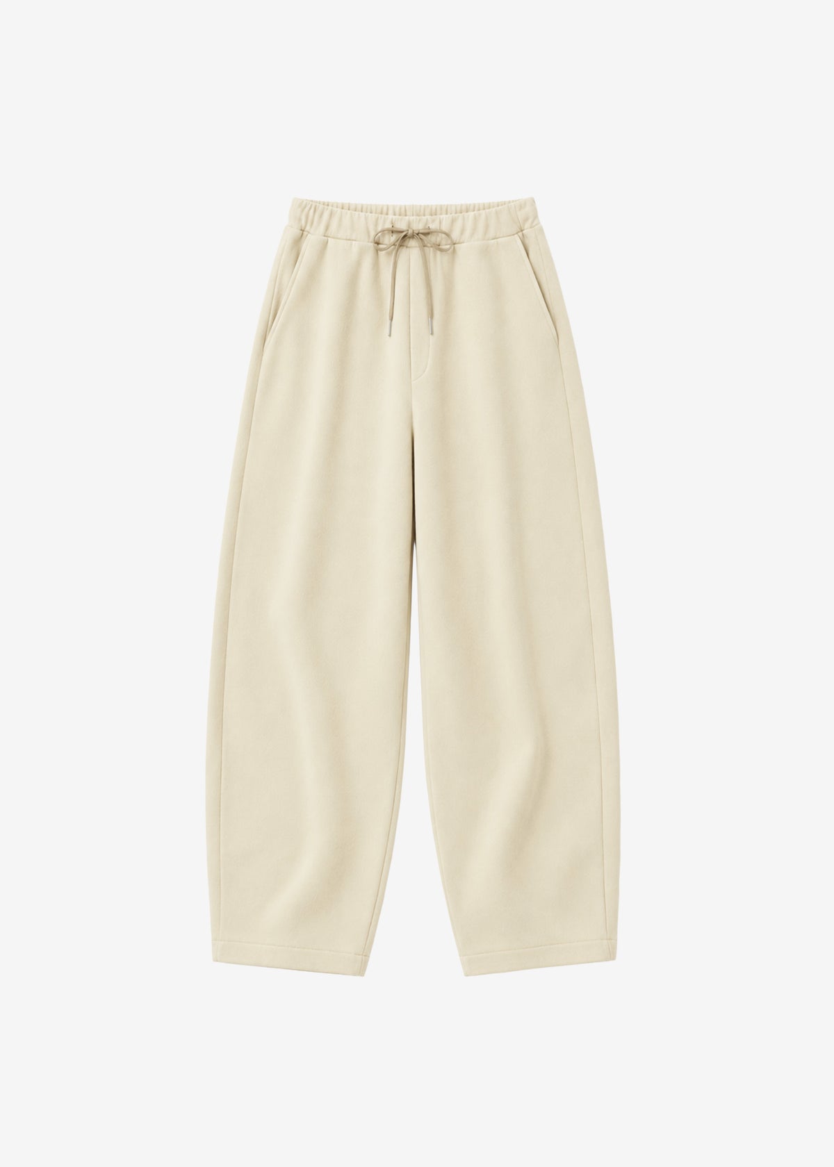 Nas Barrel Leg Sweatpants - Beige - 7
