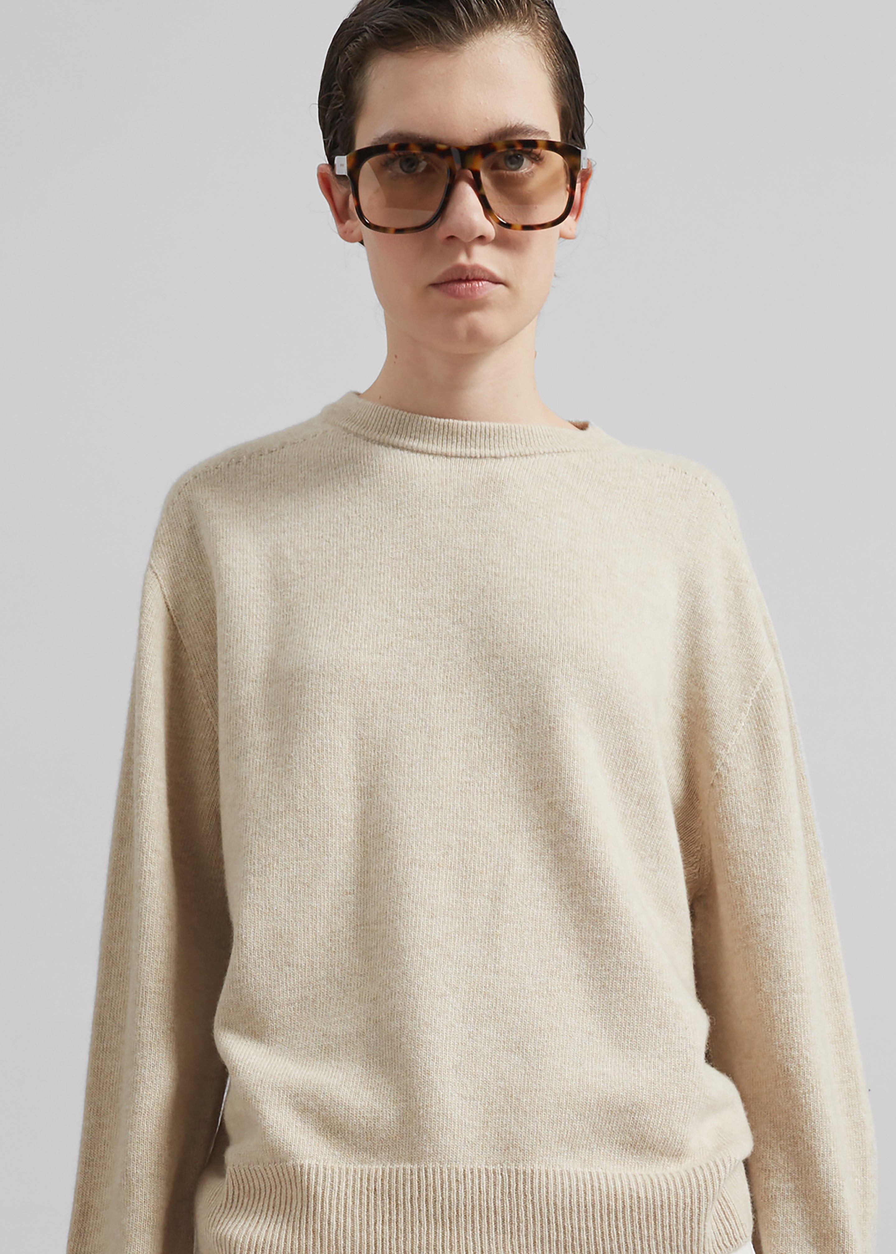 Nashik Wool Sweater - Cream - 3