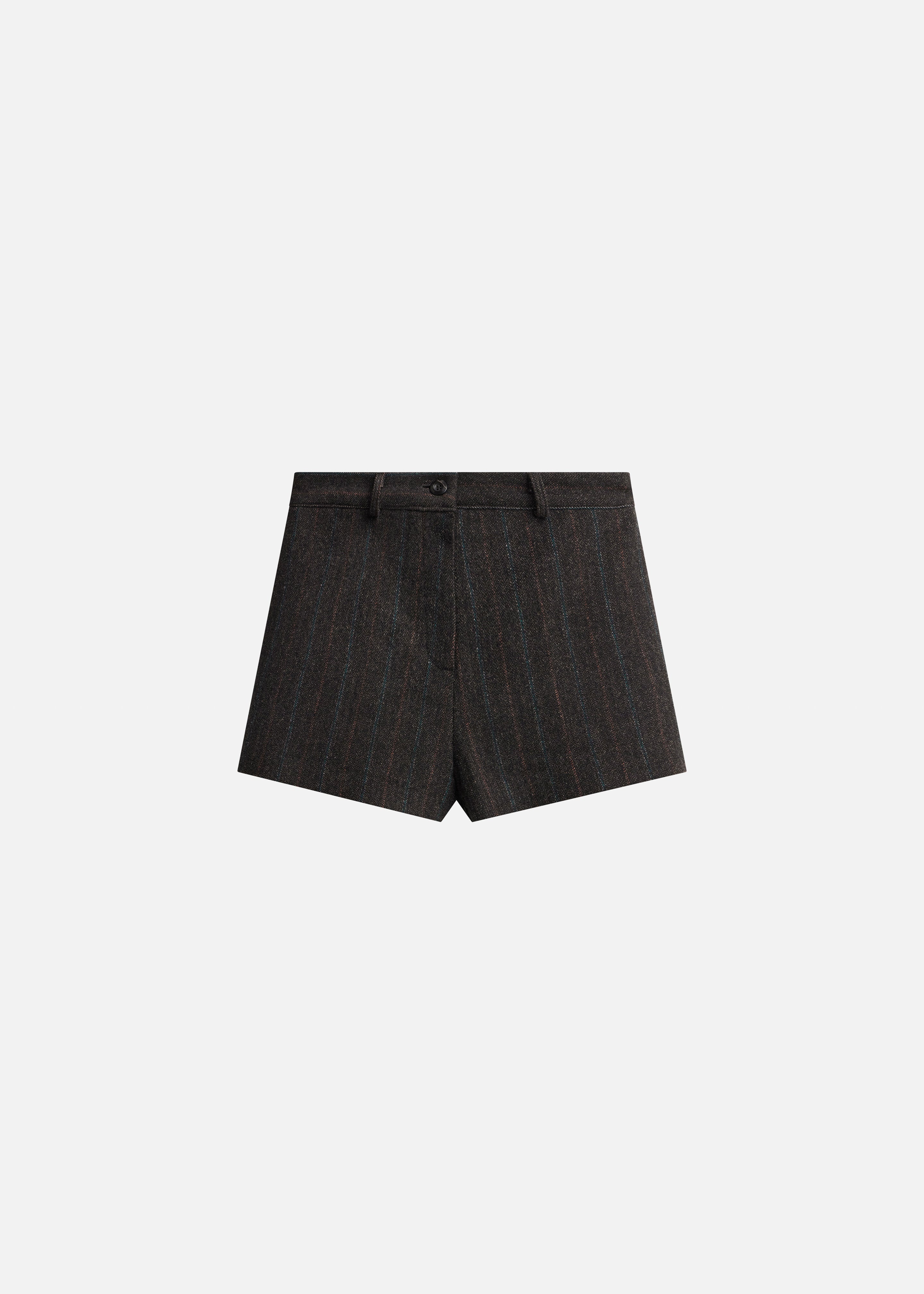 Natick Hot Pants - Charcoal Multi Stripe - 7