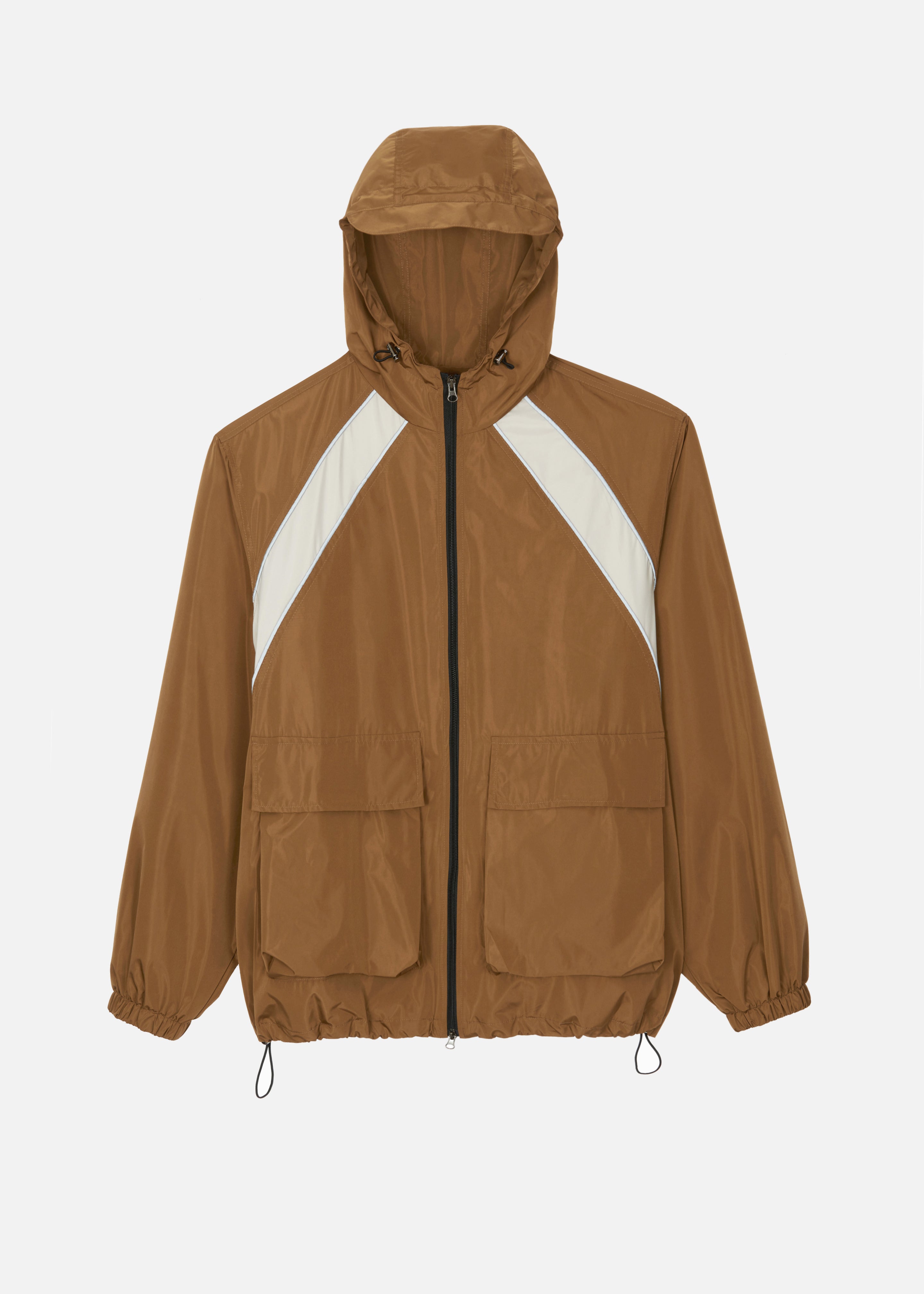 Navan Windbreaker Cargo Jacket - Brown - 8