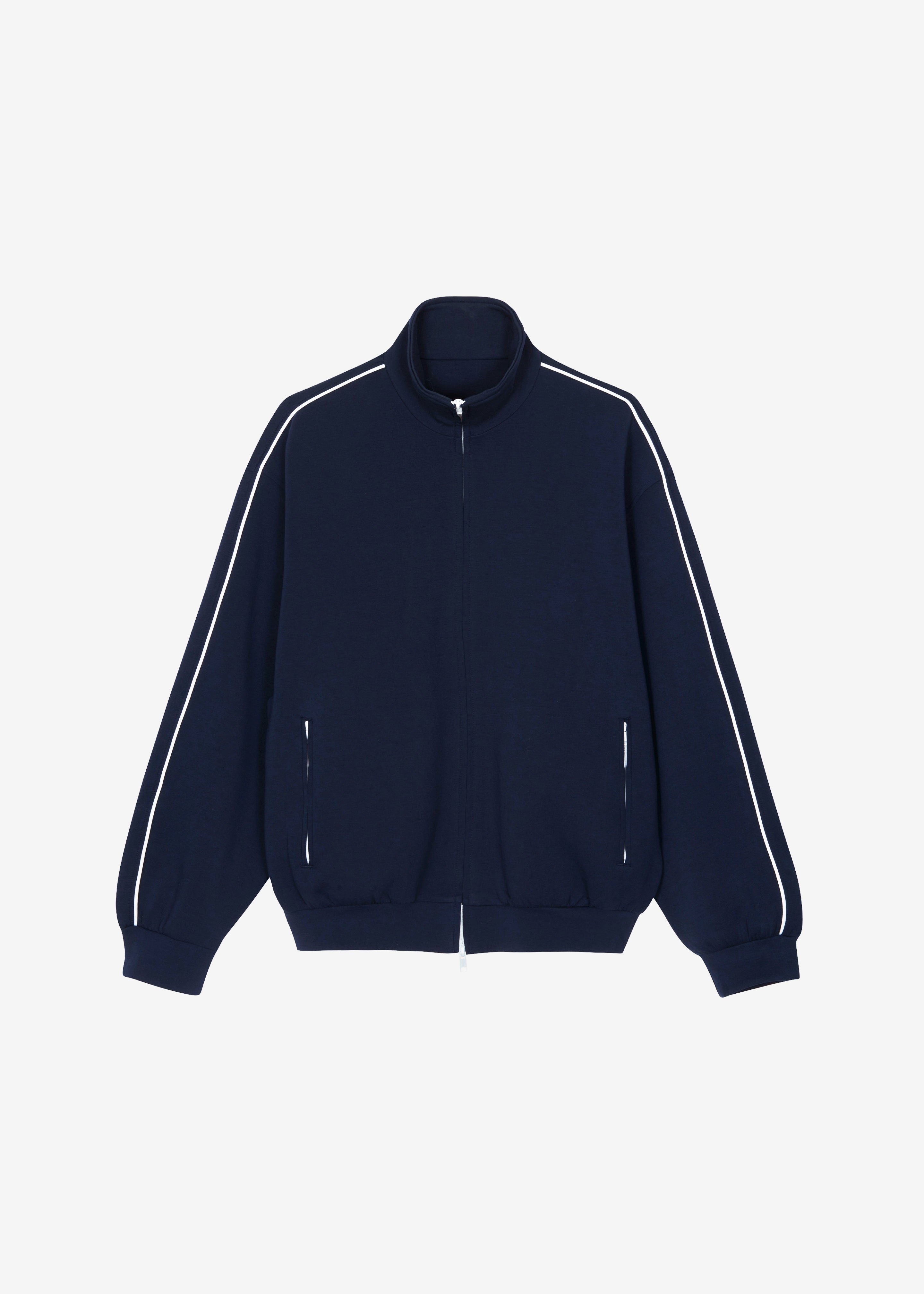 Nayen Zip-Up Jacket - Navy – The Frankie Shop Europe