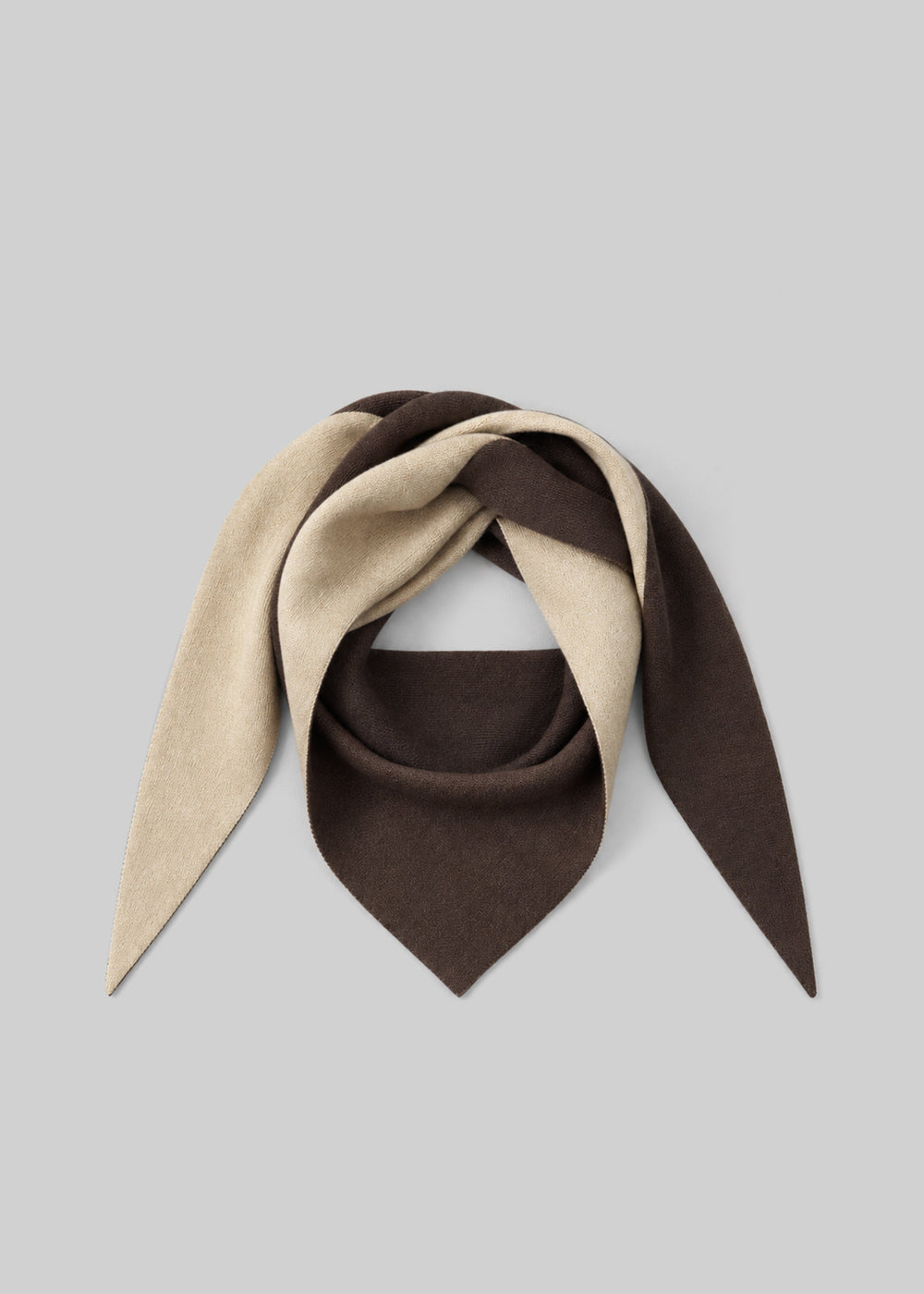 Nella Reversible Scarf - Beige/Brown - 1