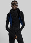 Nella Reversible Scarf - Black/Blue
