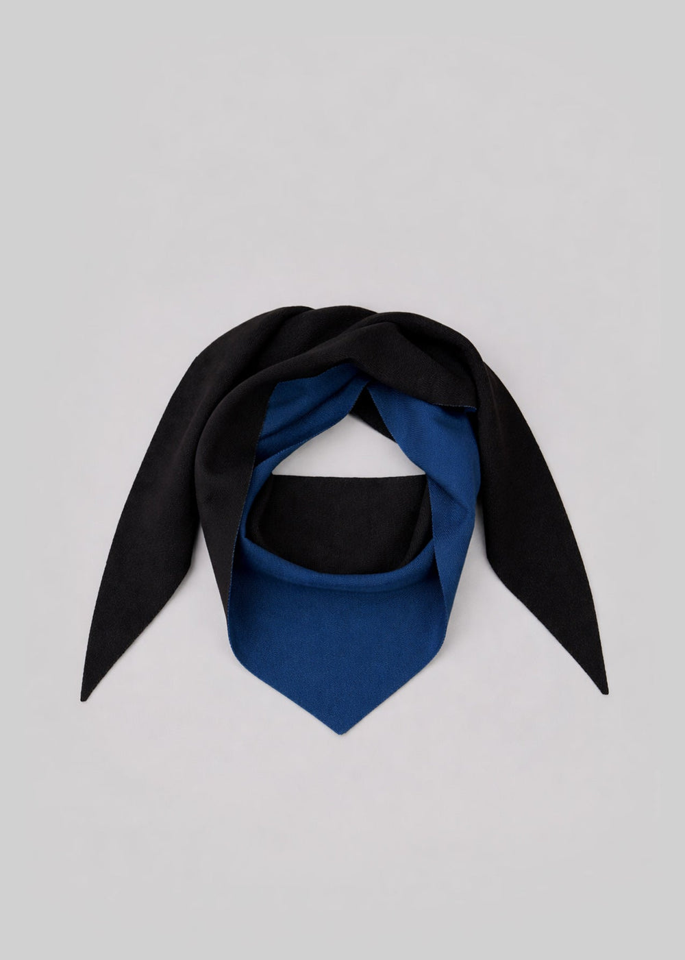 Nella Reversible Scarf - Black/Blue - 1