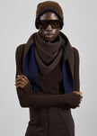 Sciarpa Nella reversibile - Marrone/Blu navy