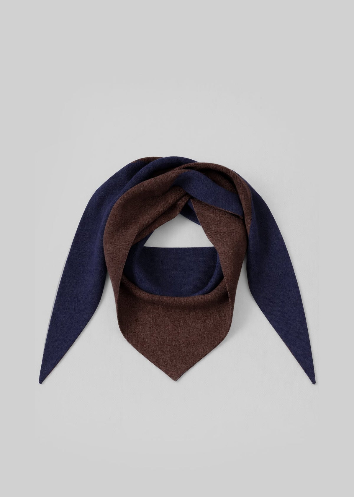 Sciarpa Nella reversibile - Marrone/Blu navy