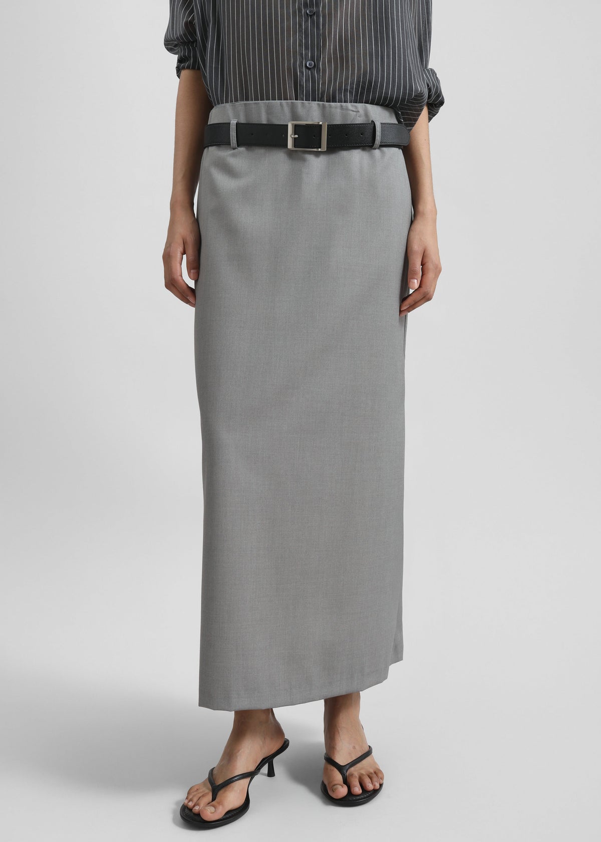 Neris Pencil Skirt - Grey - 1
