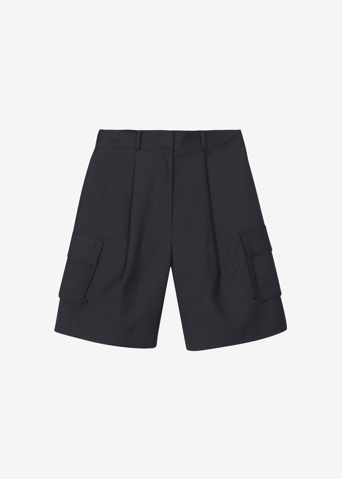 Nersac Cargo Bermuda Shorts - Charcoal - 8