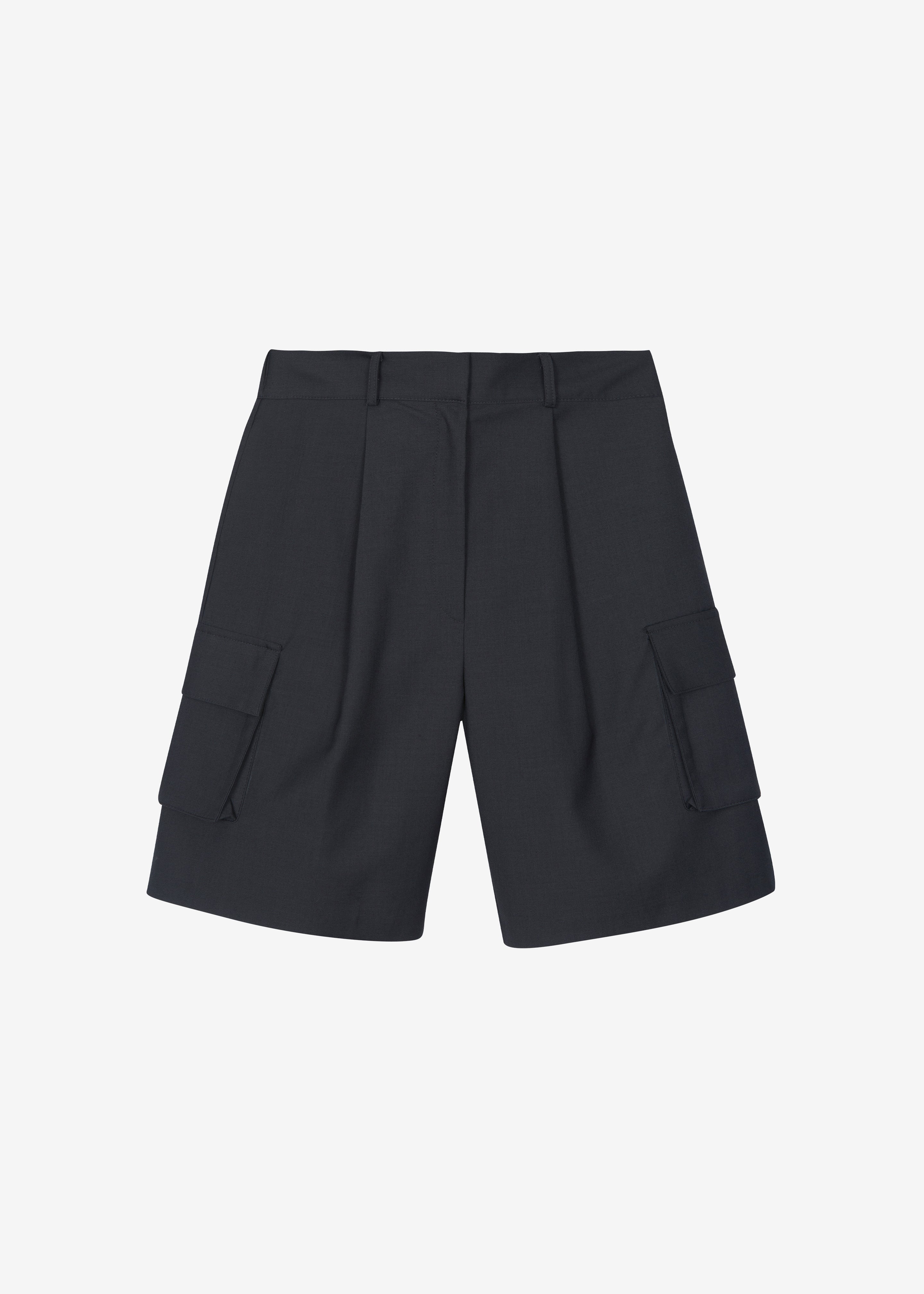 Nersac Cargo Bermuda Shorts - Charcoal - 8