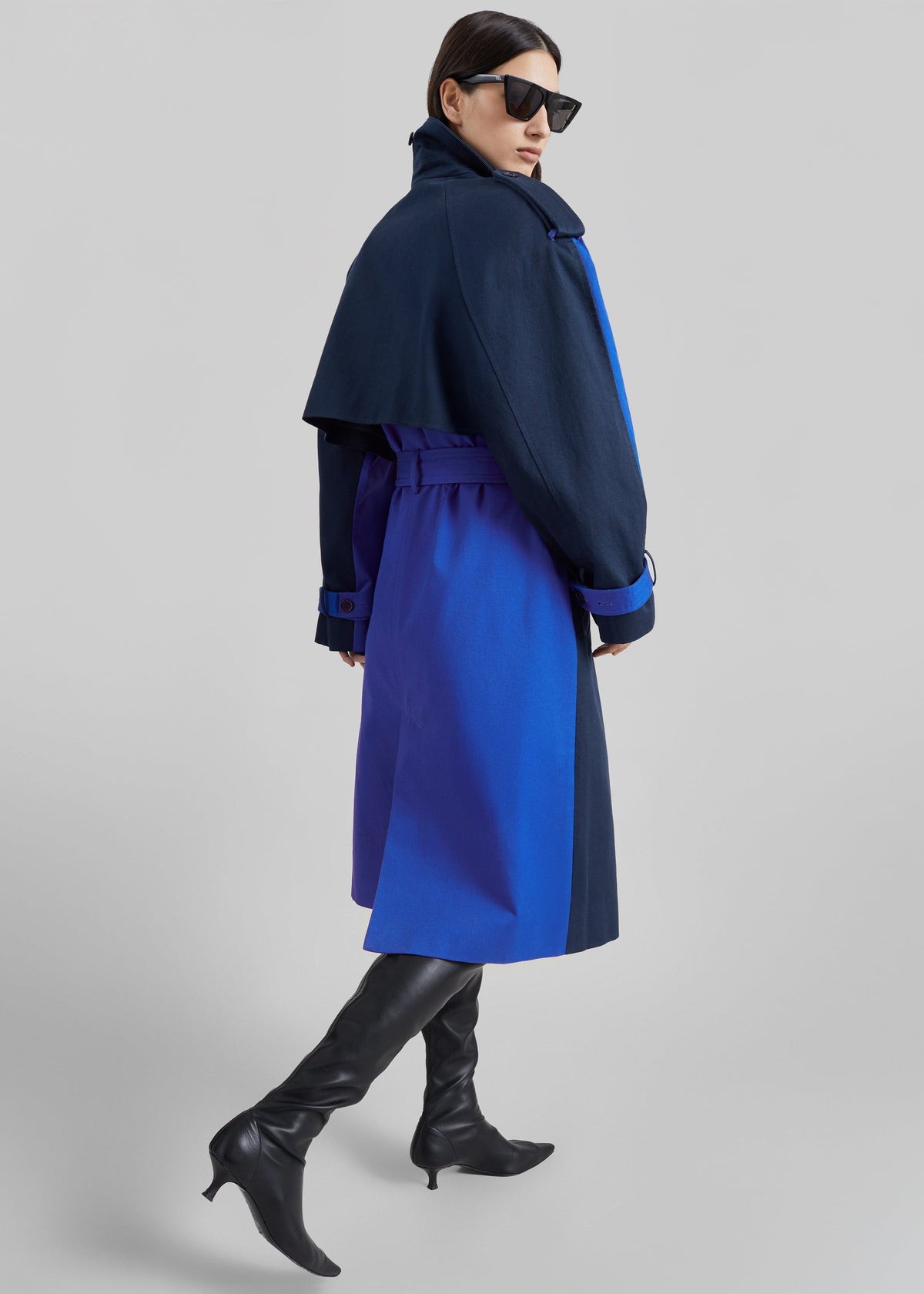 Trench Nesso bicolore - Blu combinato