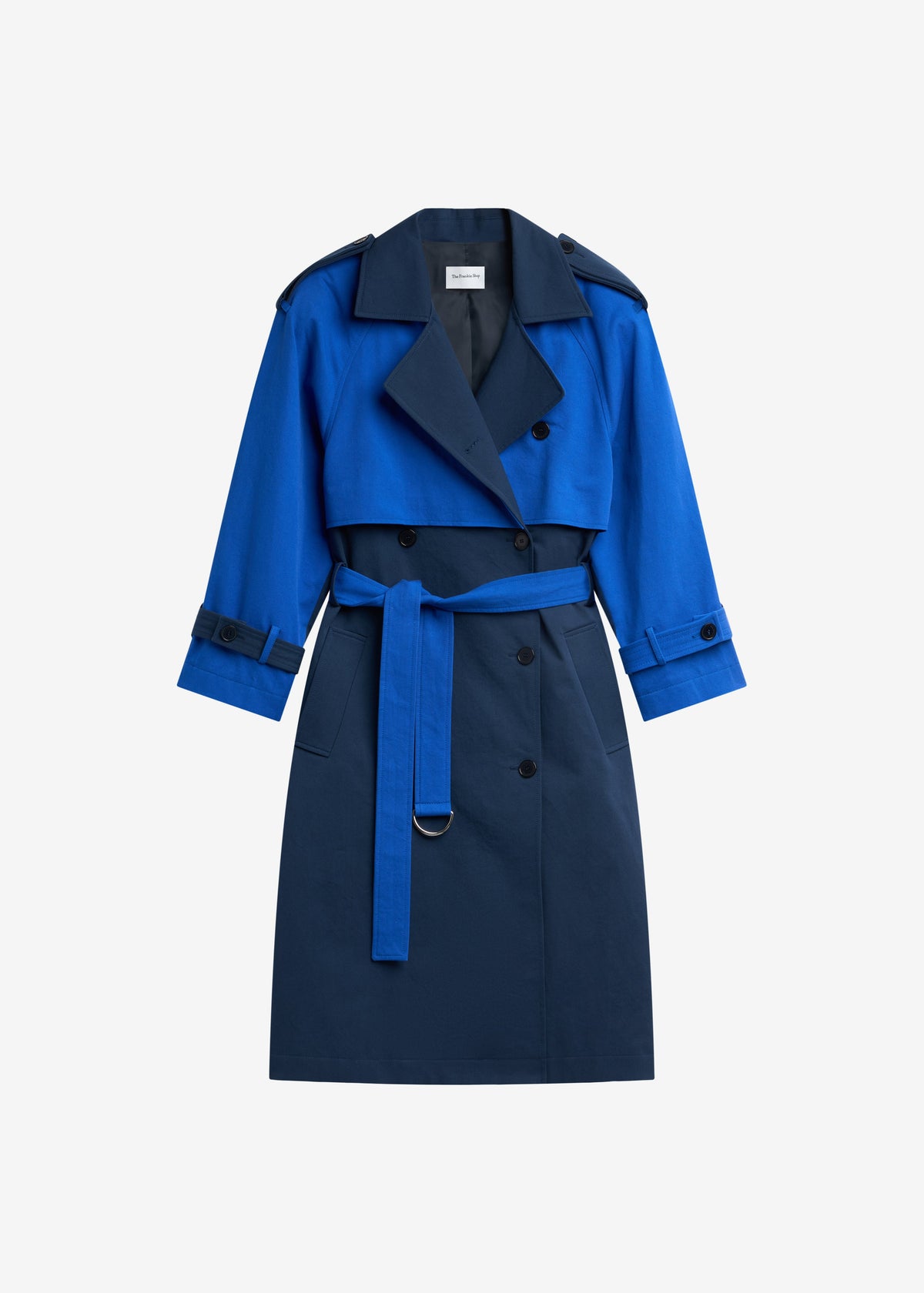 Trench Nesso bicolore - Blu combinato