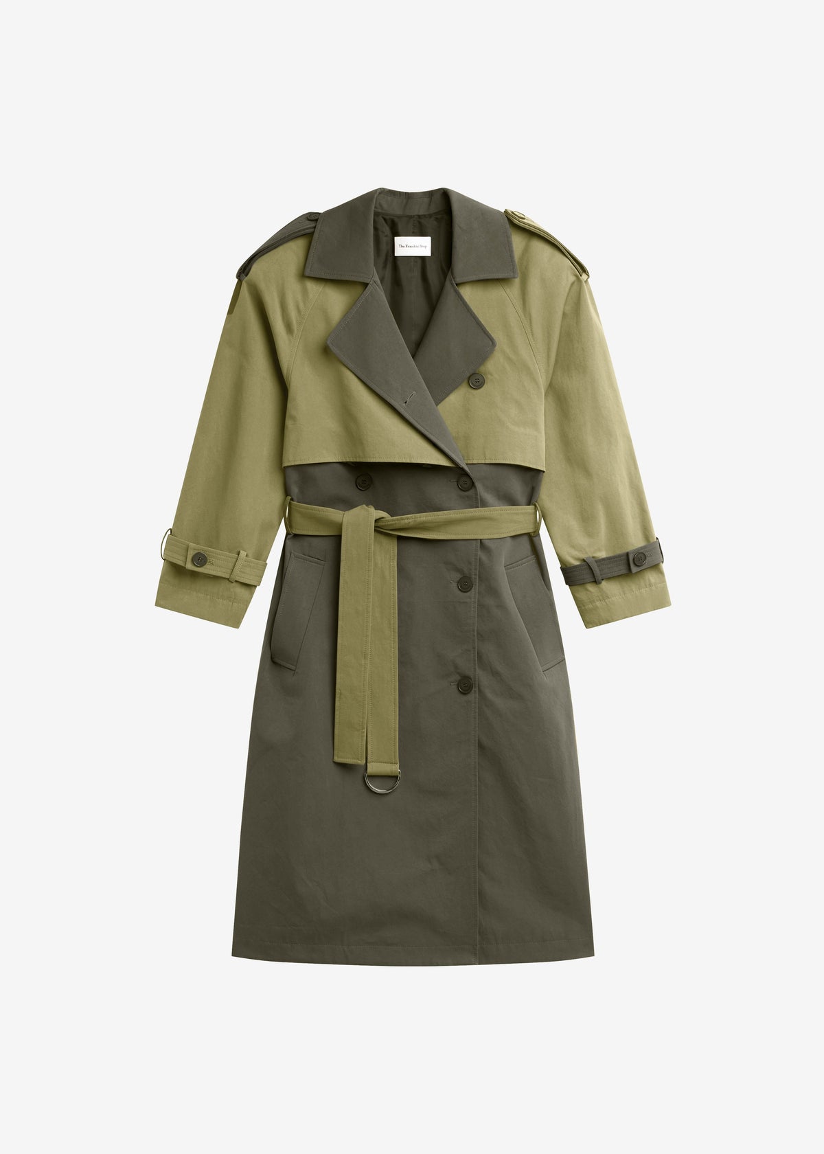 Trench Nesso bicolore - Verde combinato