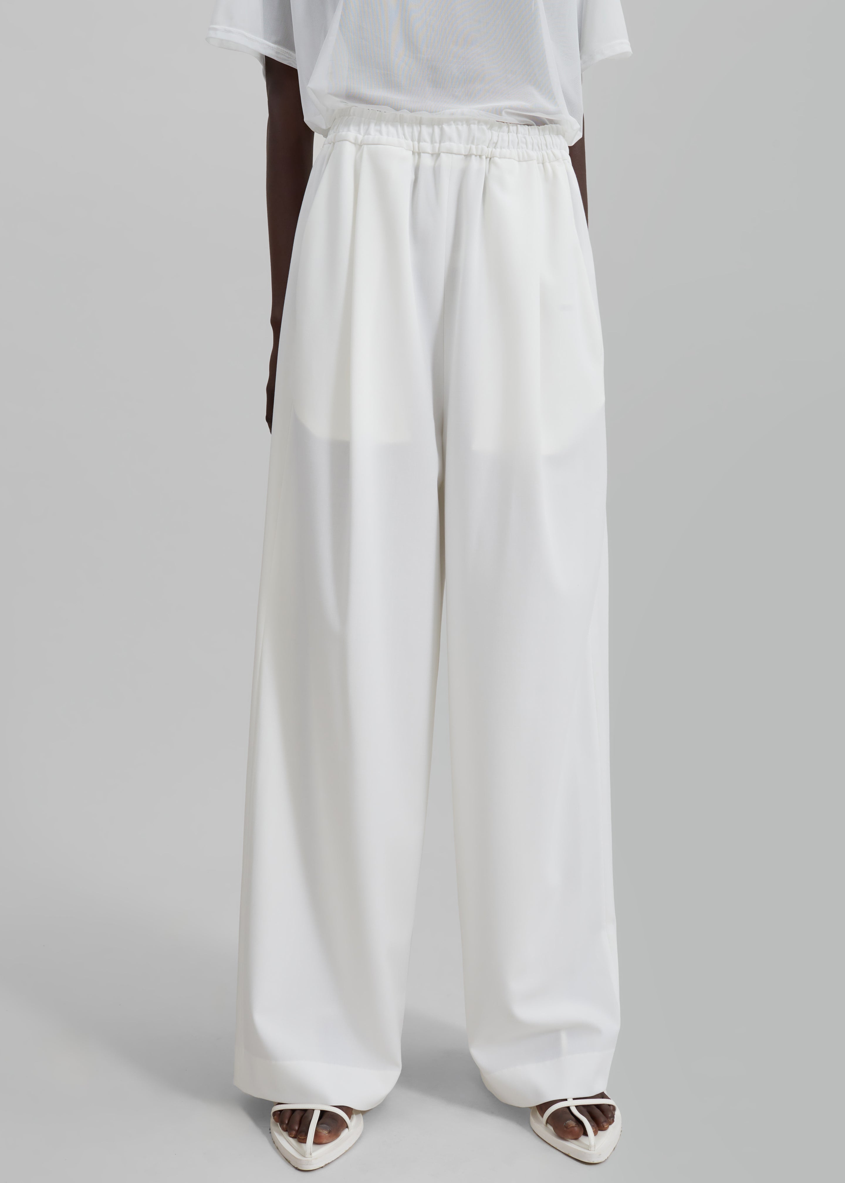 Neva Wide Trousers - White - 7