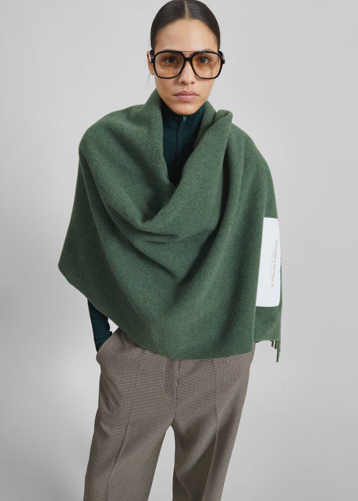Nevea Wool Throw Blanket - Sage - 1