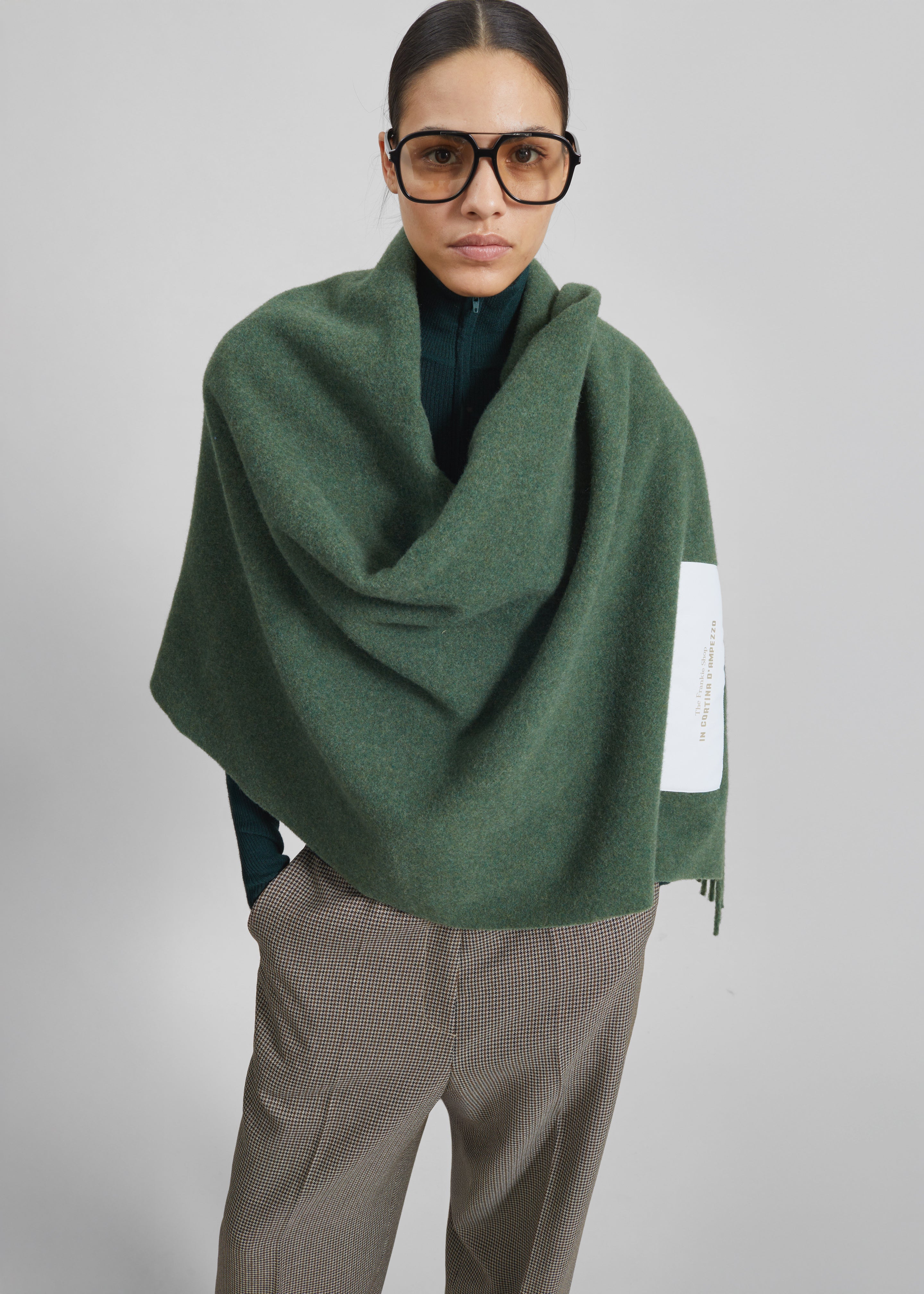 Nevea Wool Throw Blanket - Sage - 1