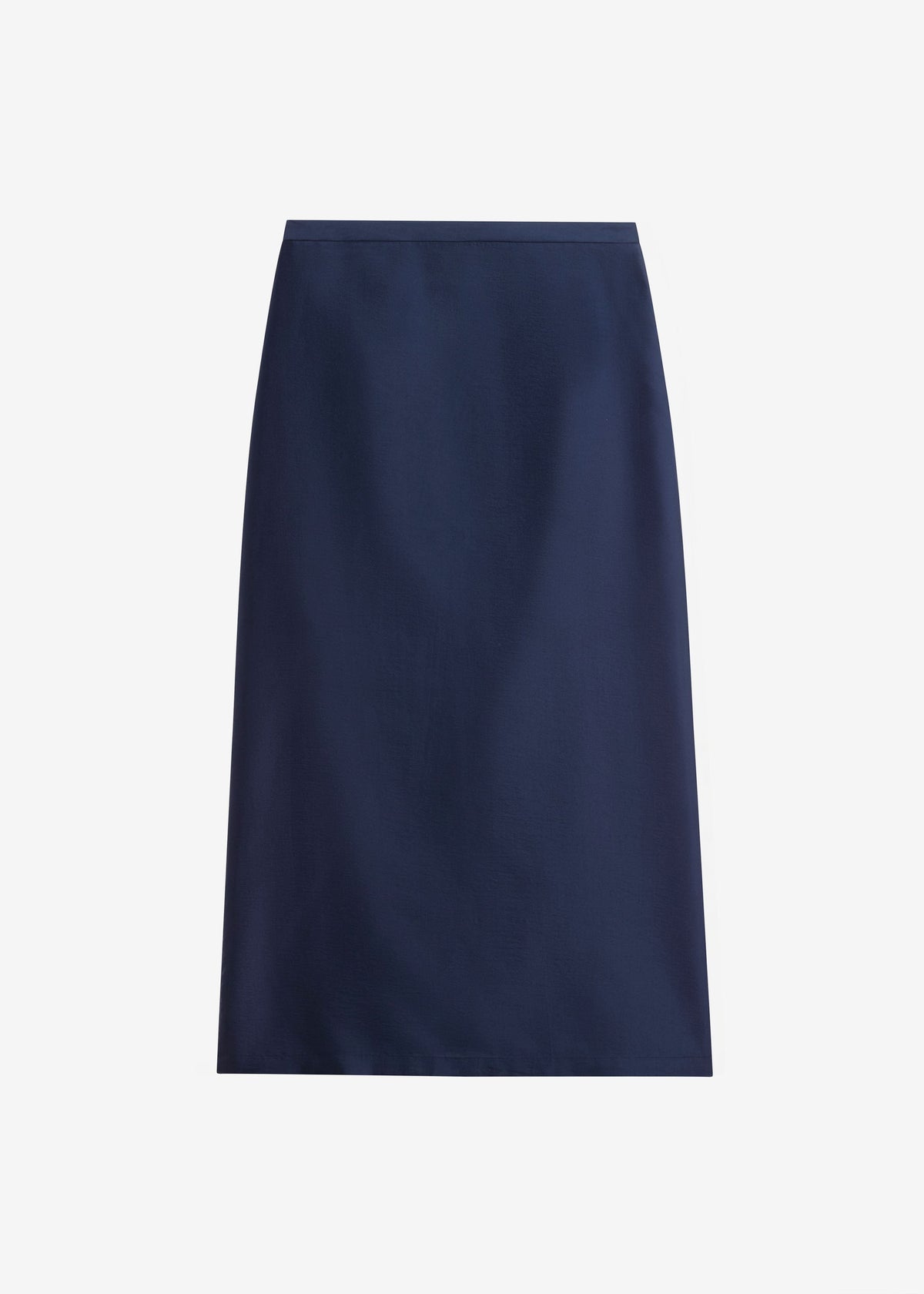 Nevoy Sheer Midi Skirt - Navy - 8