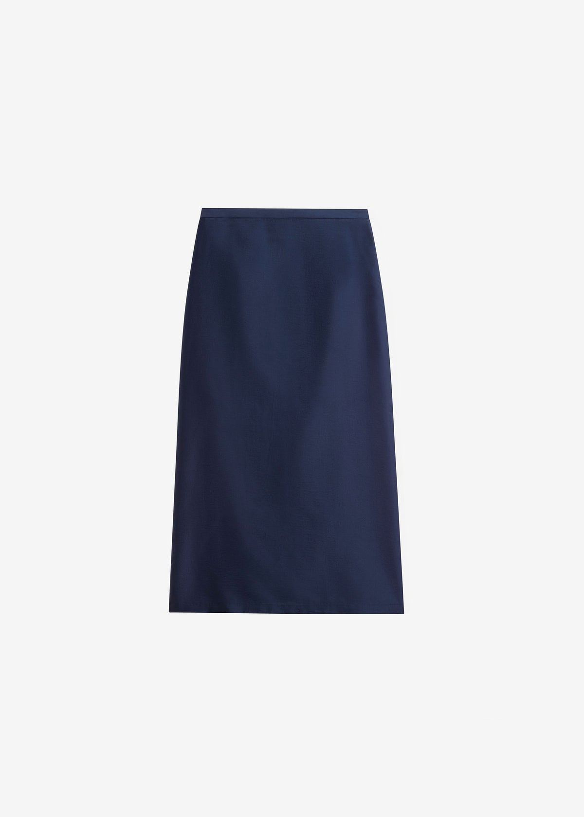 Nevoy Sheer Midi Skirt - Navy - 8
