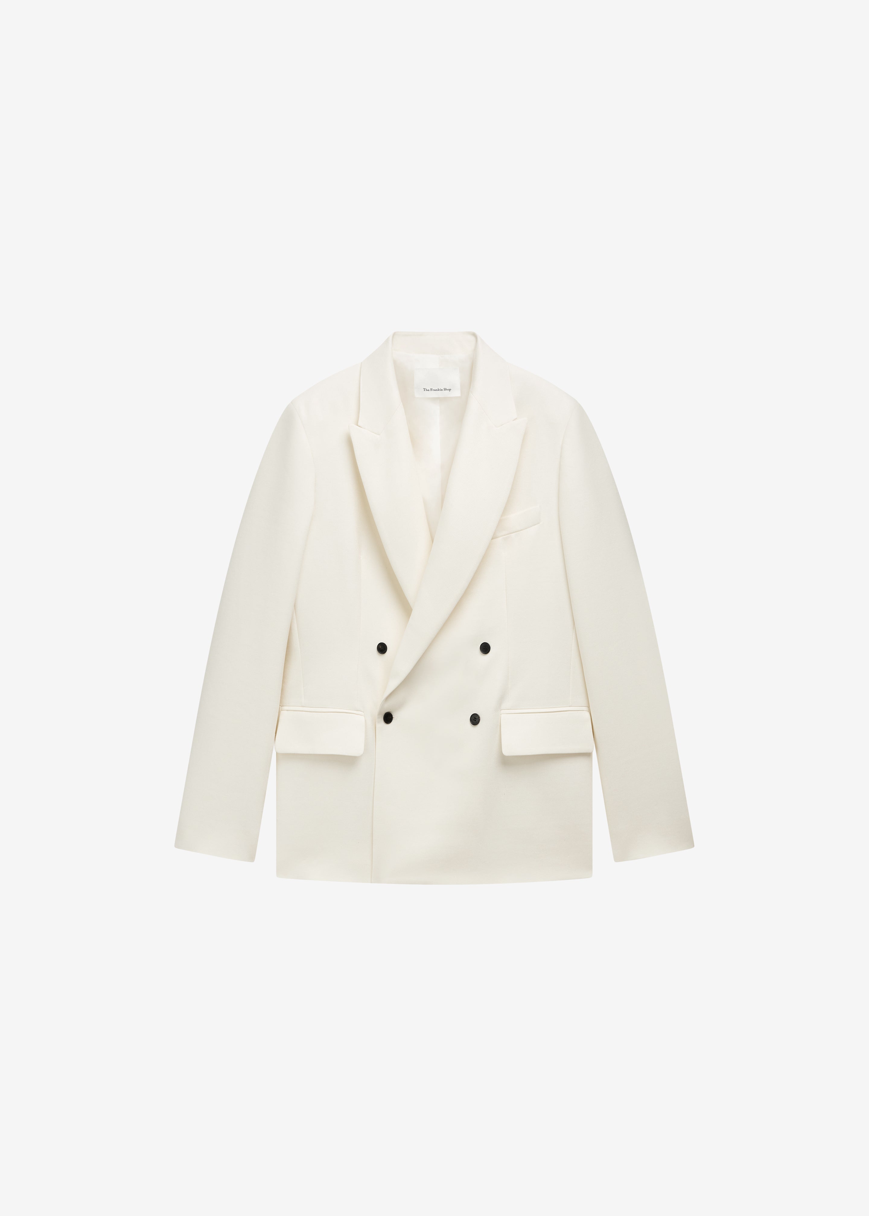 Newark Double Breasted Blazer - Ivory - 11