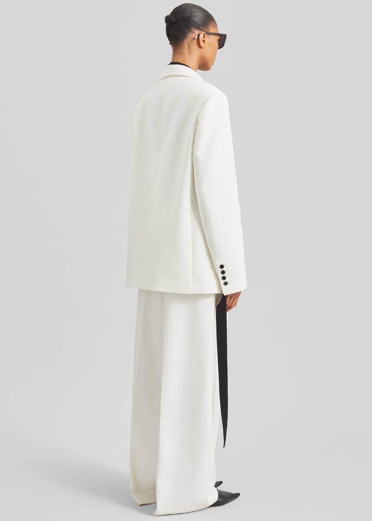 Newark Double Breasted Blazer - Ivory - 10