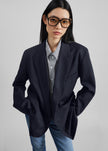 Newark Double Breasted Blazer - Navy