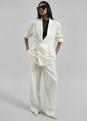 Newark Double Breasted Blazer - Off White
