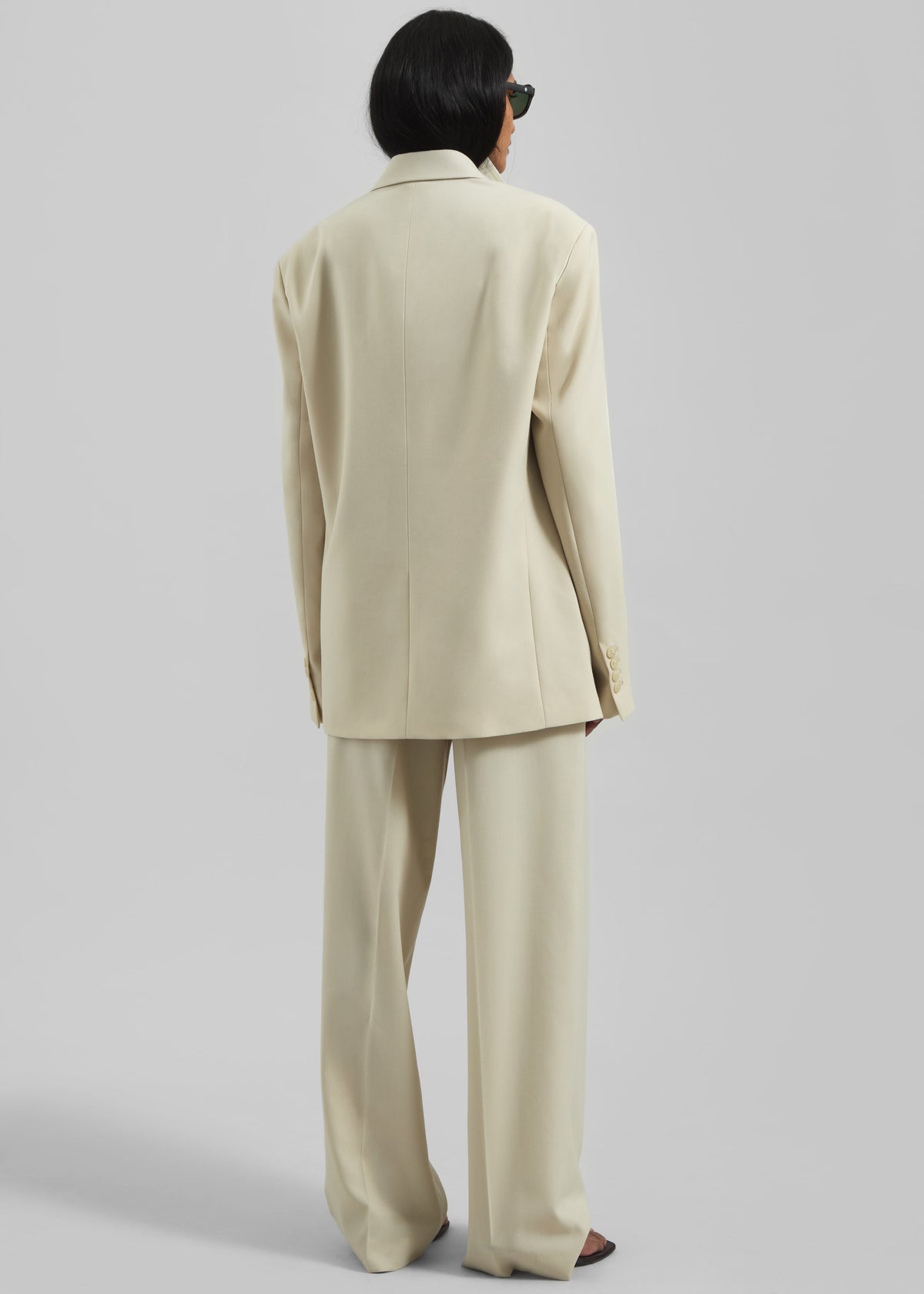 Newark Double Breasted Blazer - Cement - 10