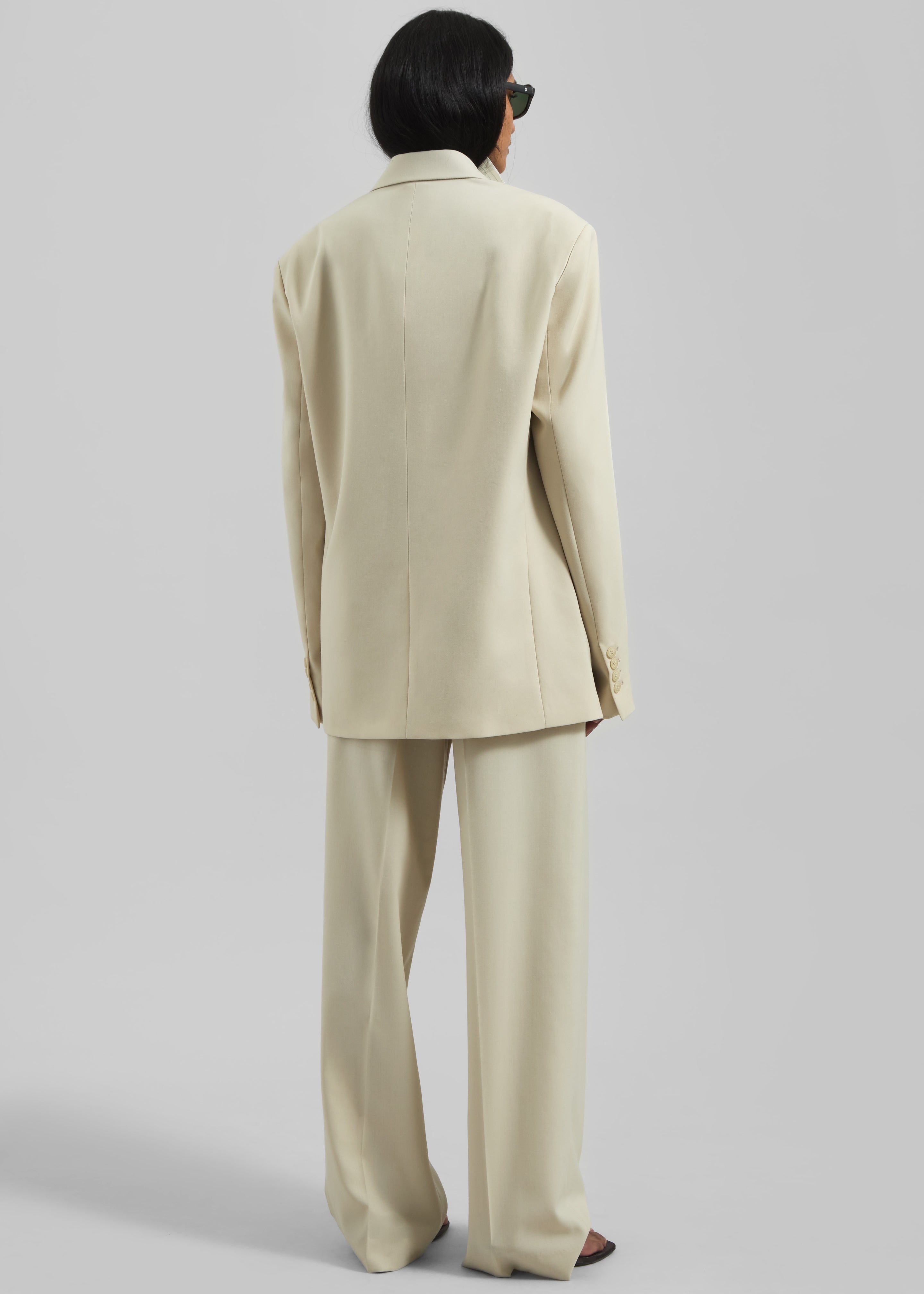 Newark Double Breasted Blazer - Cement - 10