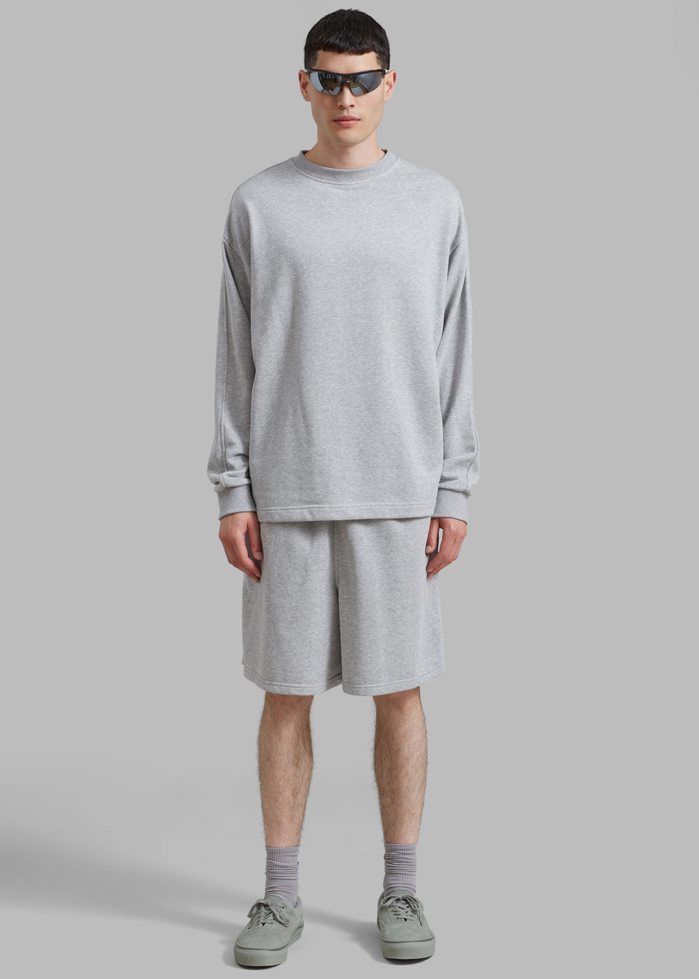 Newton Long Sleeves Sweat Tee - Grey - 1