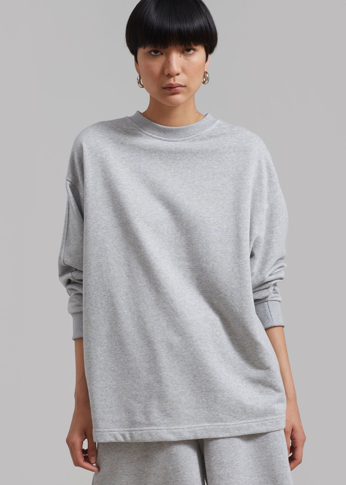 Newton Long Sleeves Sweat Tee - Grey - 2