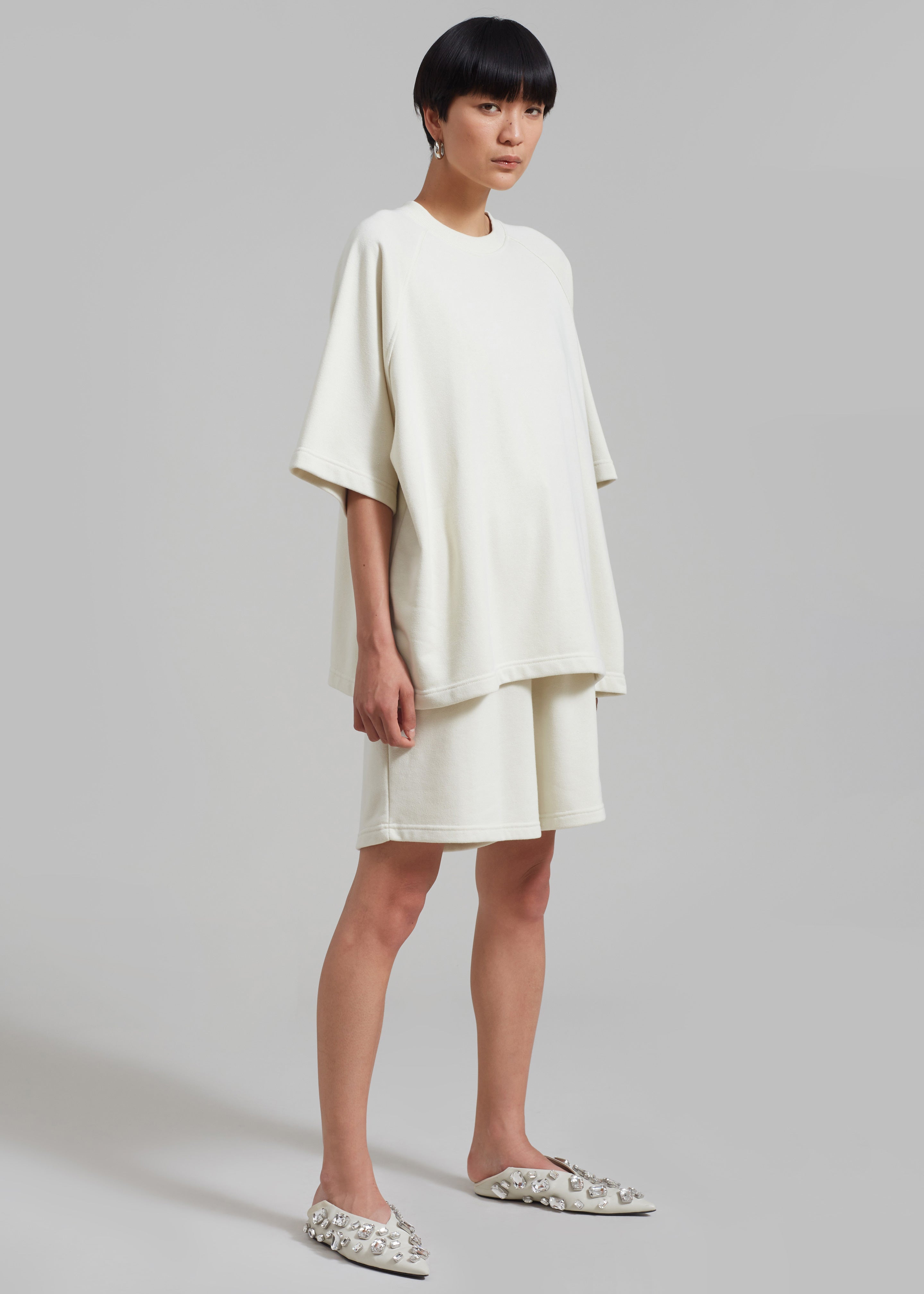 Newton Sweat Tee - Beige - 3