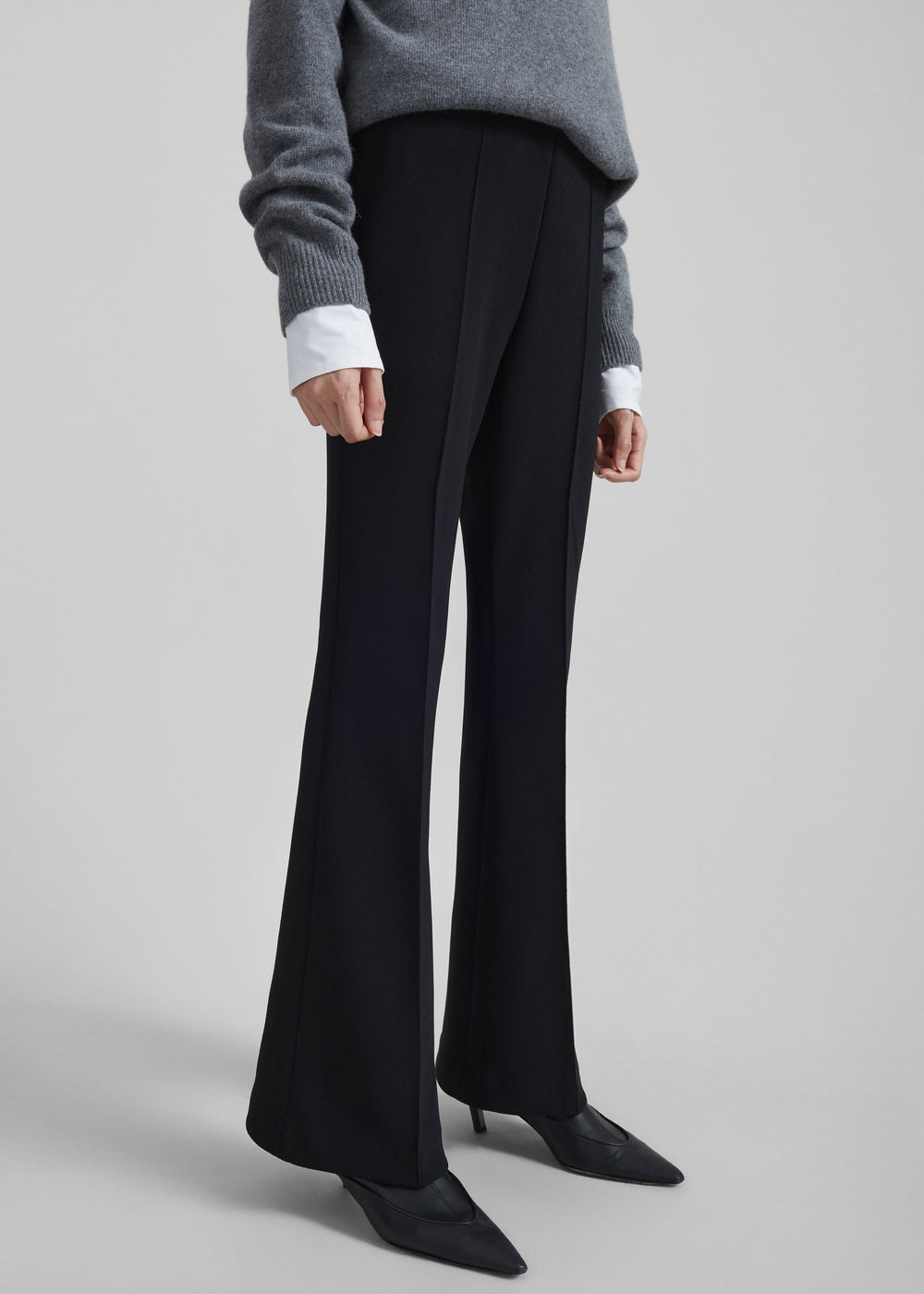 Nibelle Bootcut Pants - Black - 1