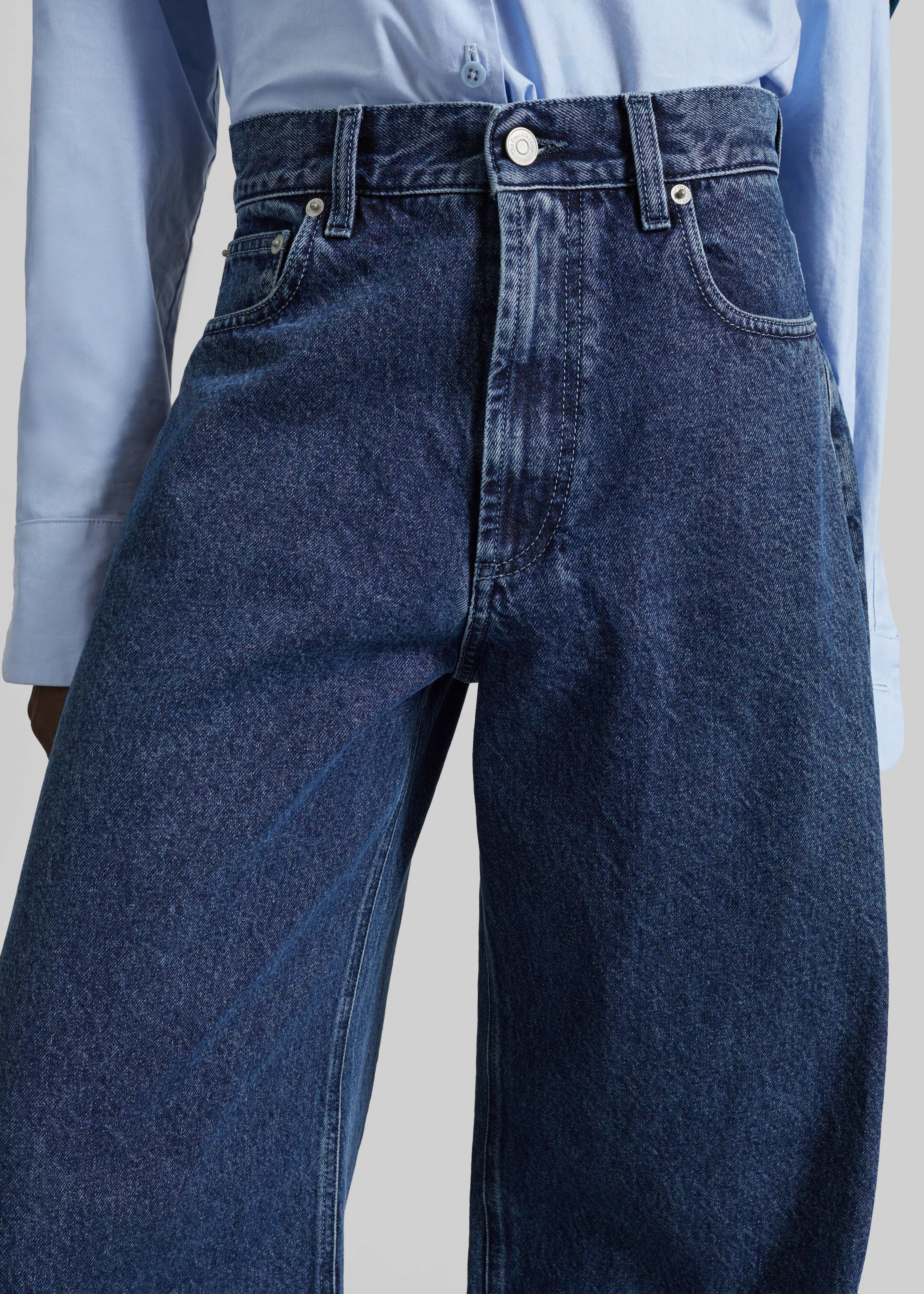 Nick Barrel Leg Jeans - Medium Wash - 3