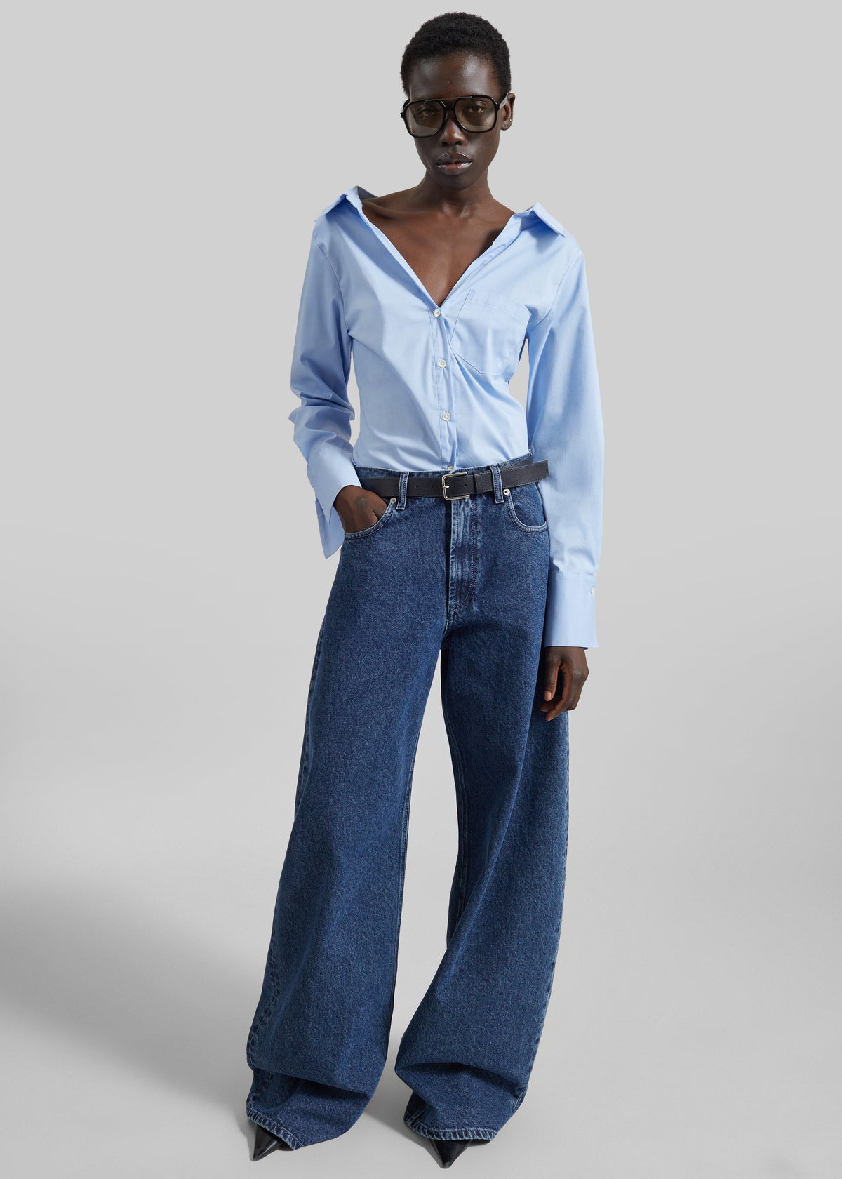 Nick Barrel Leg Jeans - Medium Wash - 7