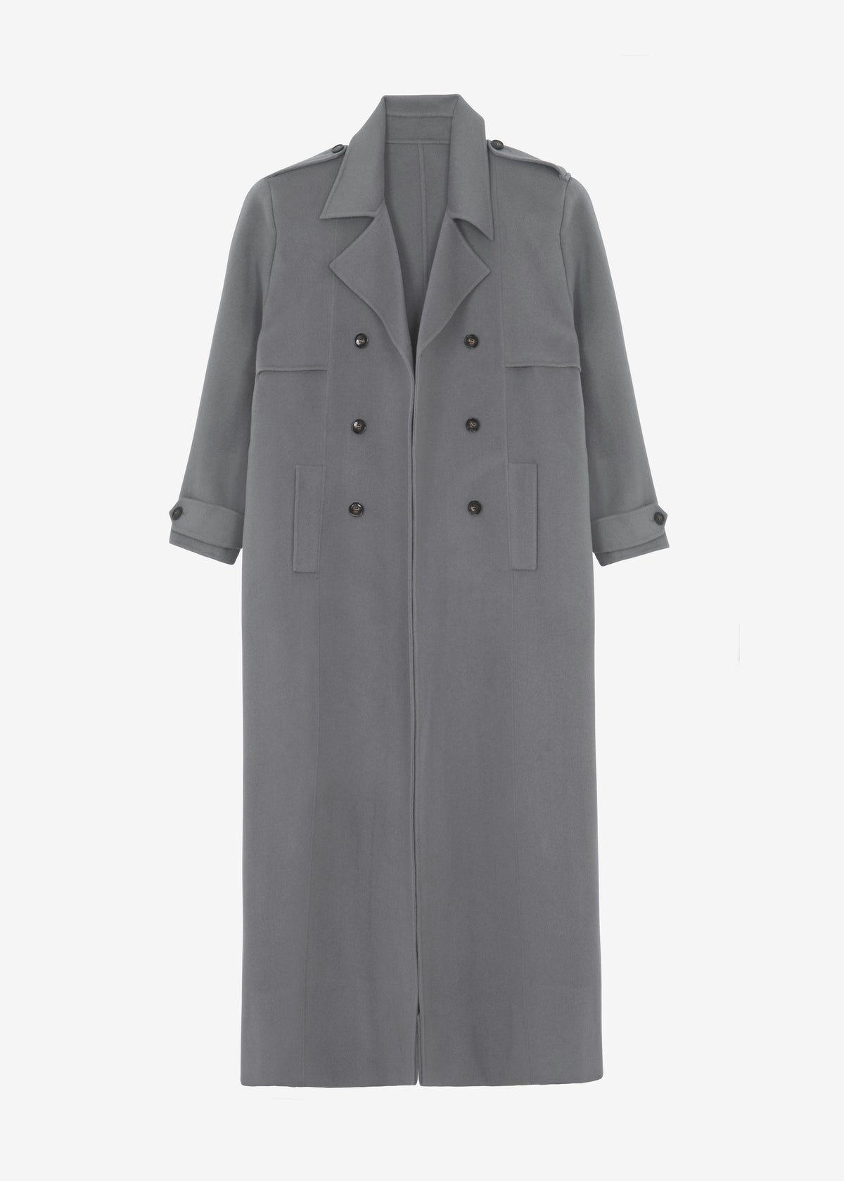 Nikola Padded Trench Coat - Grey - 12