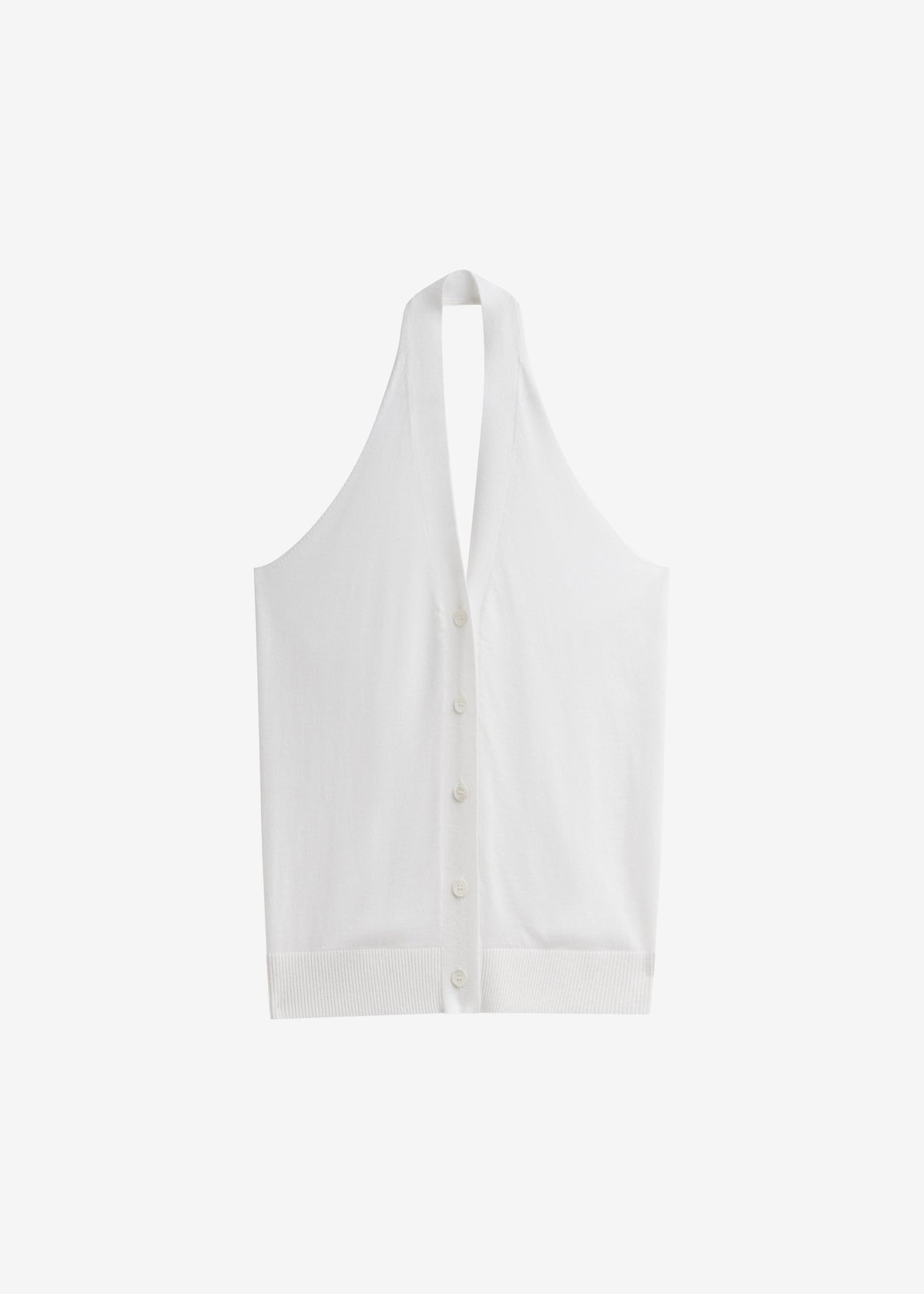 Nimi Knit Halter Top - White - 9